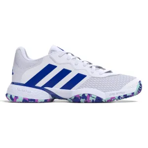 Comfort Cushion Stylish Adidas Performance Barricade Junior Tennis Shoes - FTWWHT/LUCBLU/SEFLAQ