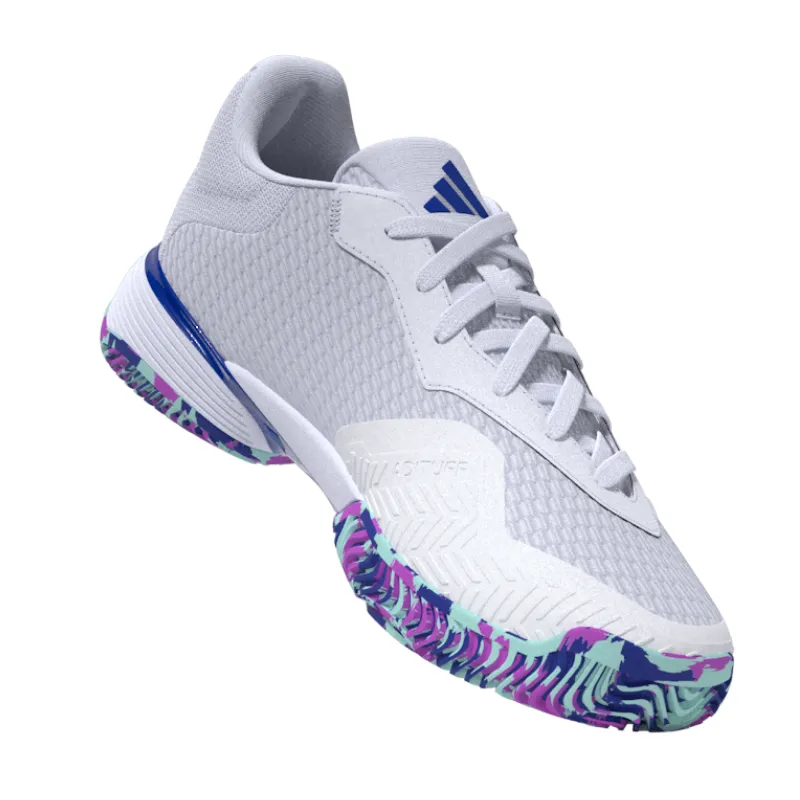 Stretchable Everyday Gear Adidas Performance Barricade Junior Tennis Shoes - FTWWHT/LUCBLU/SEFLAQ