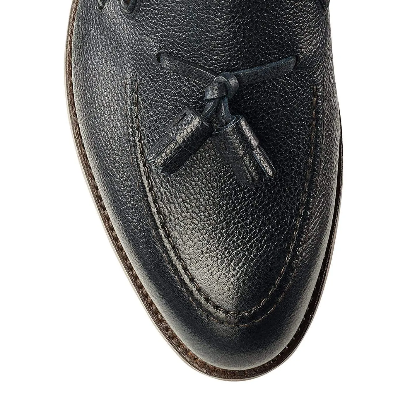Carly Navy Pebble Grain Adjustable Fit Party Ease
