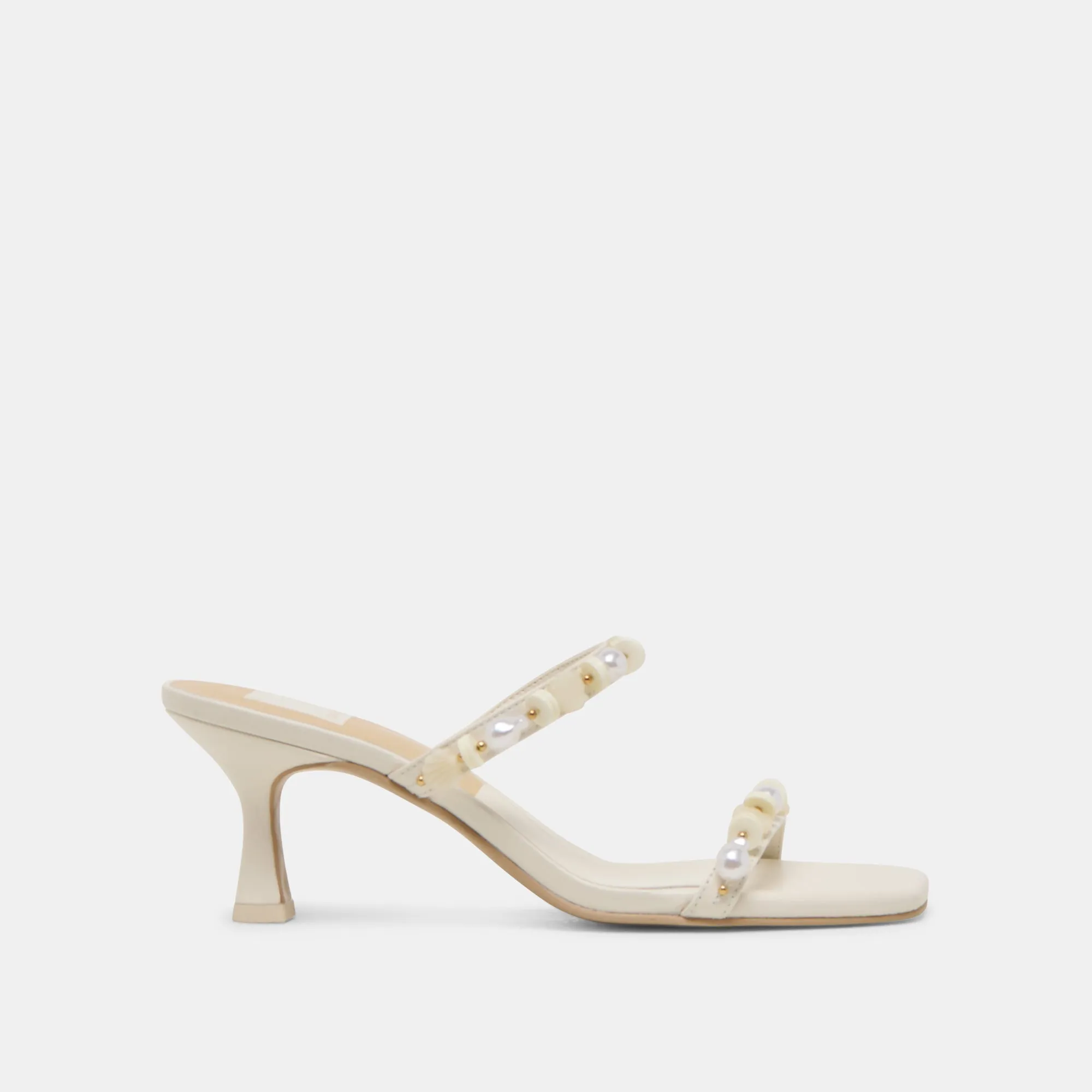 GRASON HEELS WHITE LEATHER Bridal Flats and Heels
