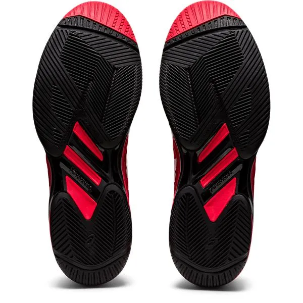 Sport Utility Padded Tongue Asics Solution Speed FF 2 - Electric Red/White