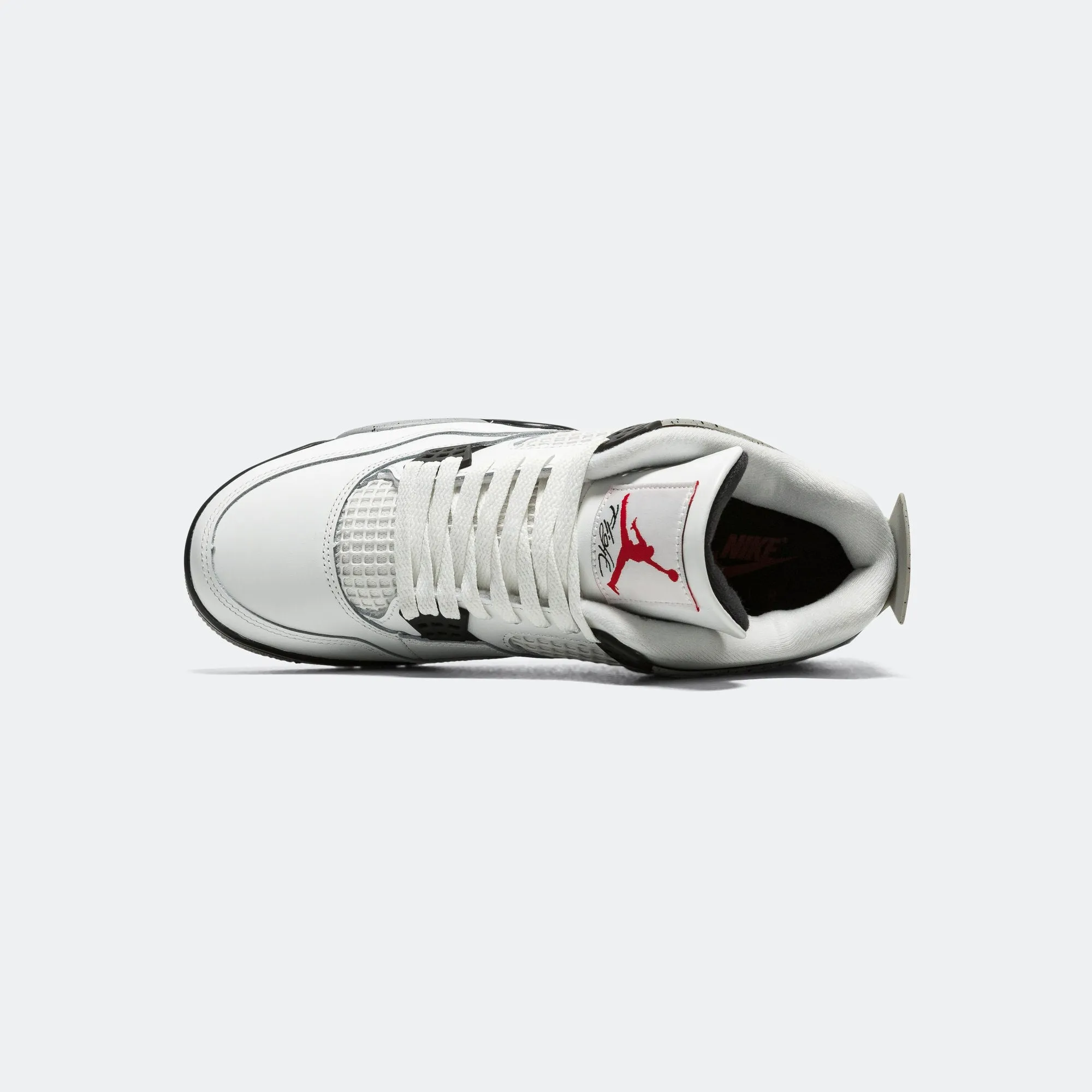 Woven Texture Air Jordan 4 Retro - Summit White/Fire Red-Tech Grey-Black