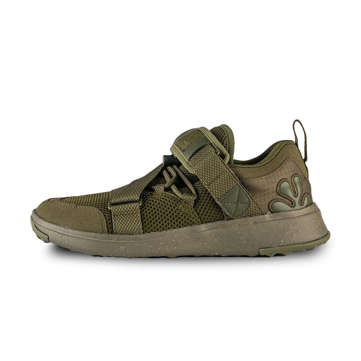 Earth Shoes 01 'Moss Green' Friction Free Laces Pressure Relief Pads