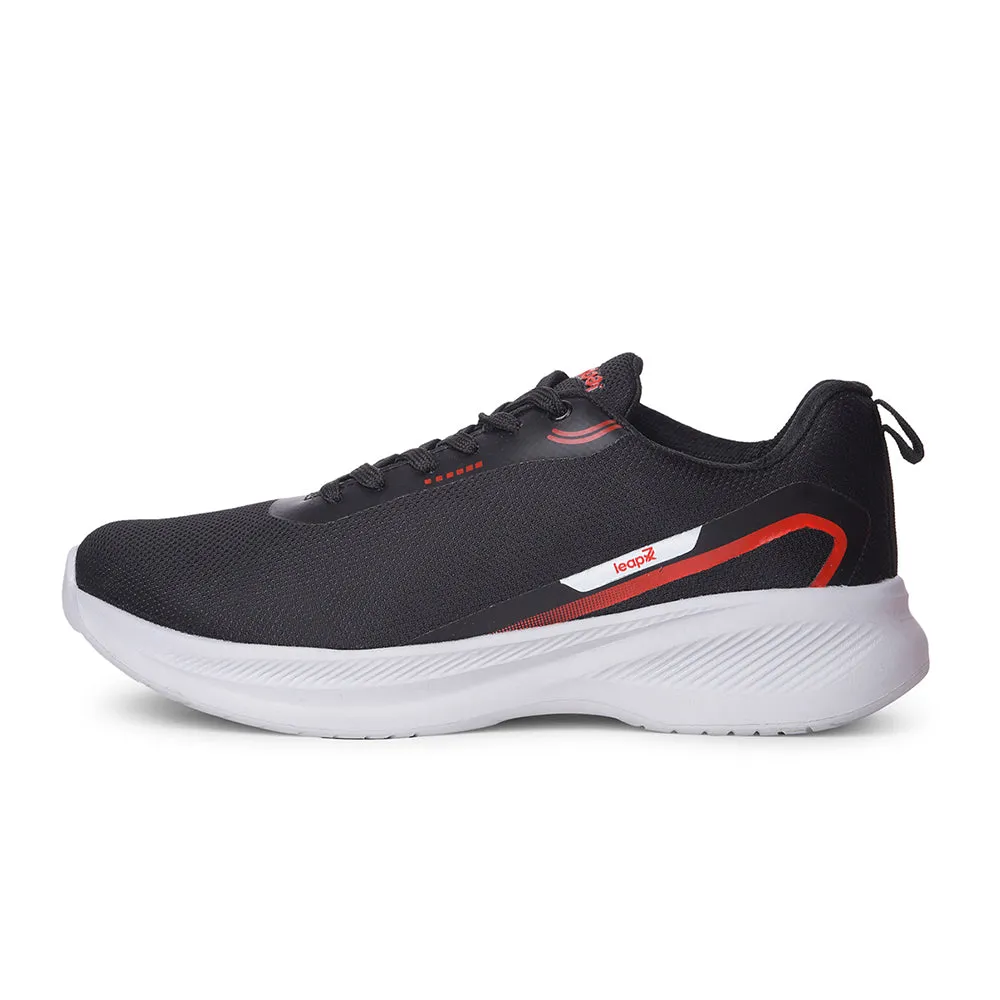Leap7x Sports Black Running Shoes For Mens KOOPER-1E By Liberty popularity - brand shoes