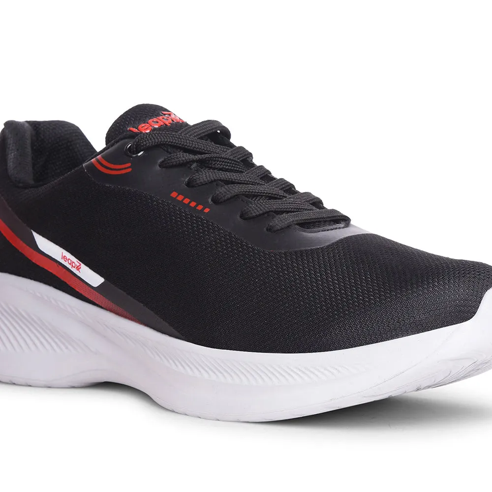 Flex Traction Leap7x Sports Black Running Shoes For Mens KOOPER-1E By Liberty