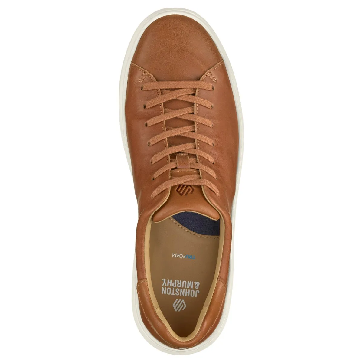 Modern Minimal Johnston & Murphy Men's Anders Lace-to-Toe Tan Leather