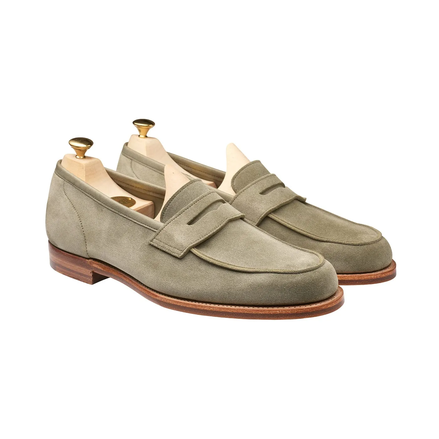 Lilou Pistachio Calf Suede Fashionable Comfort