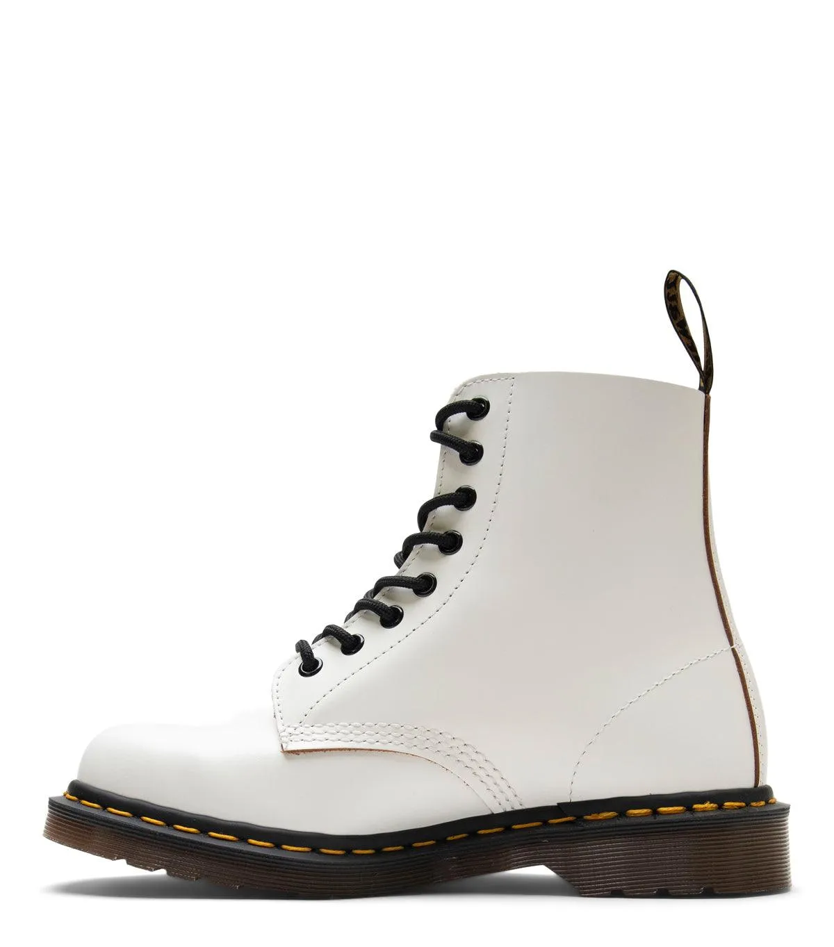 Geometric Print baseball players' mobility Dr. Martens Vintage 1460 Boot White