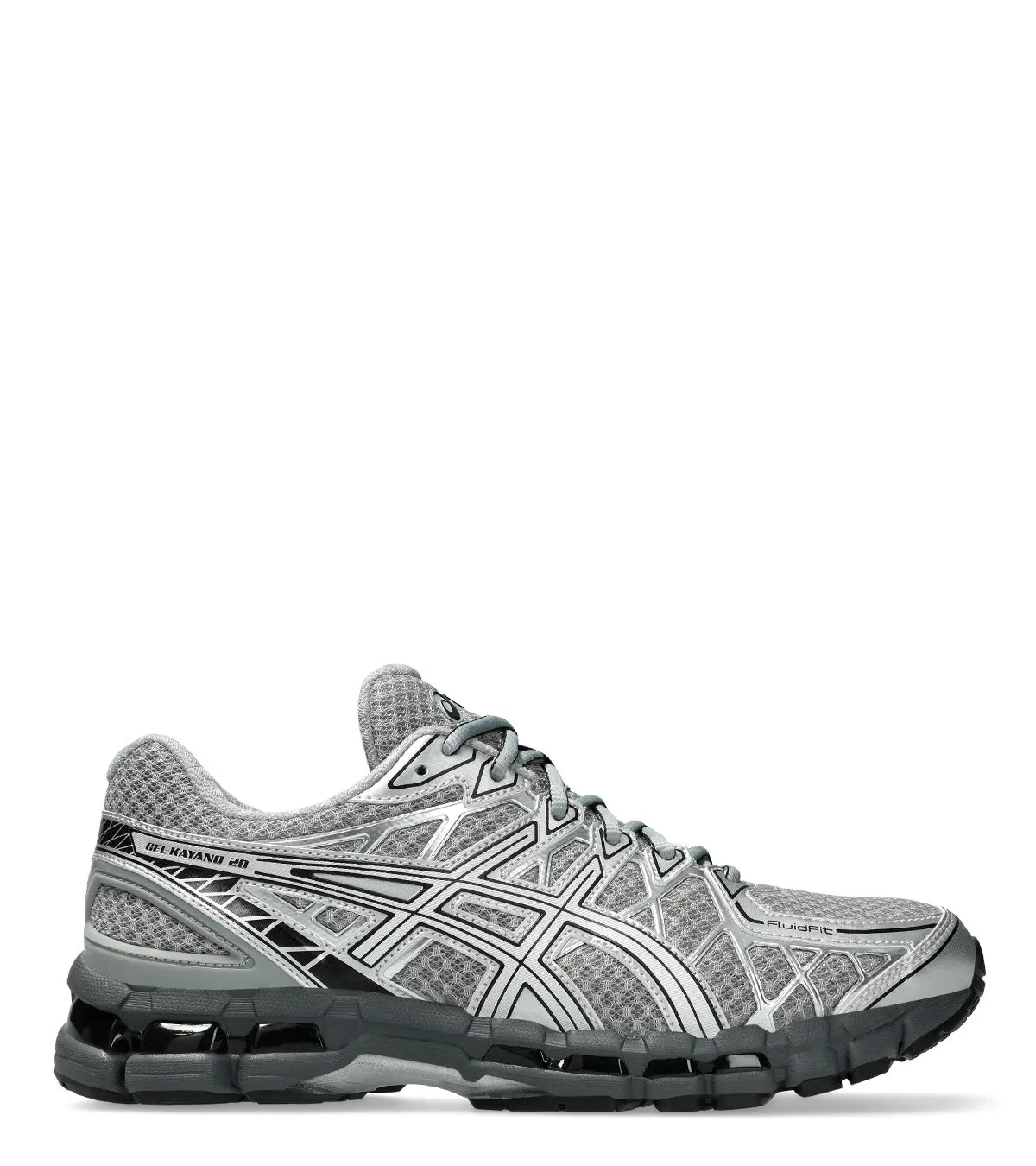 Cushioned ASICS Gel-Kayano 20 Gravel Silver