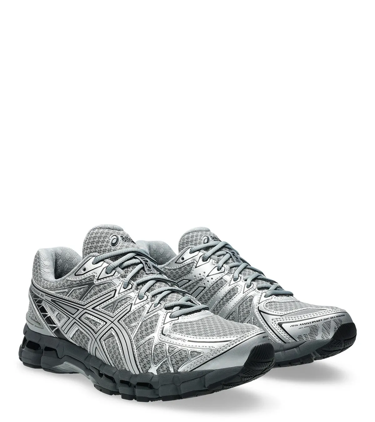 Eye-Catching handmade - quality - level ASICS Gel-Kayano 20 Gravel Silver