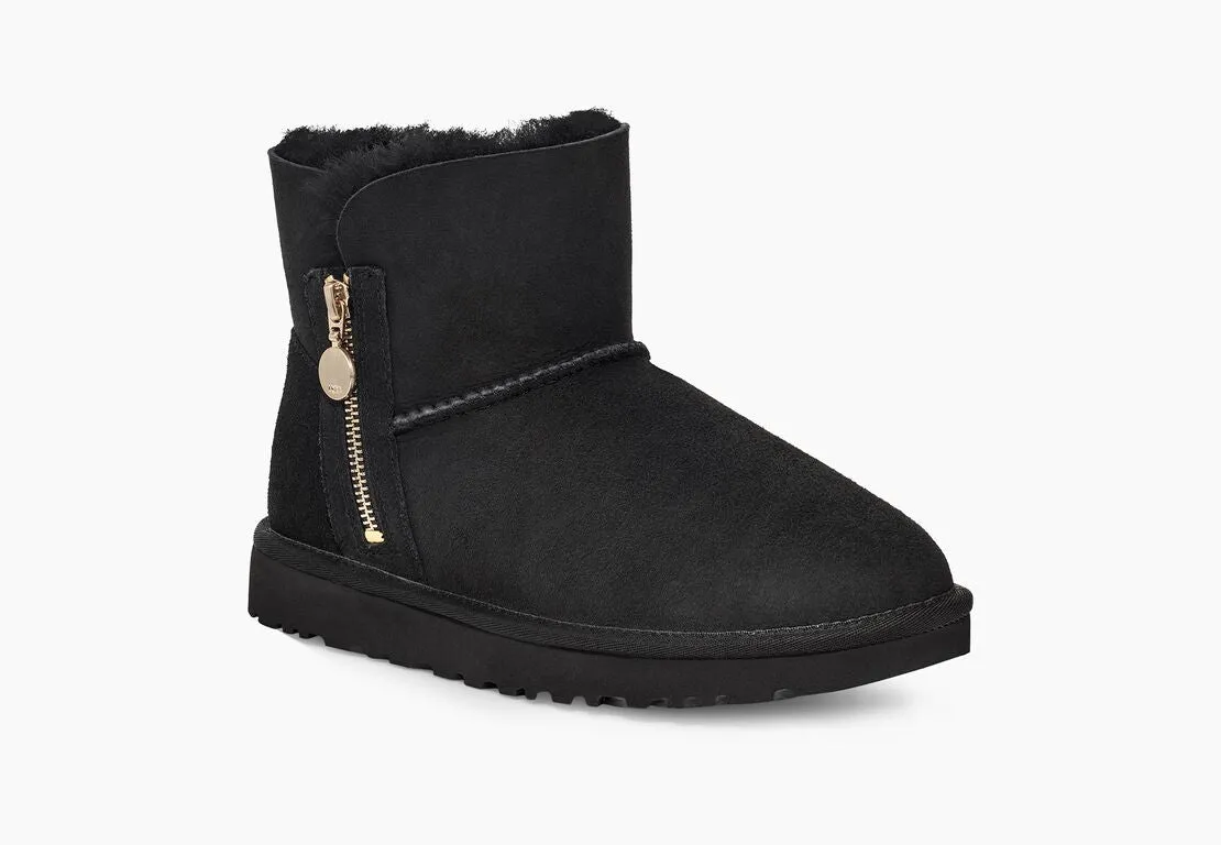 Athletic Design Cozy Sandal Women's Bailey Zip Mini Boot