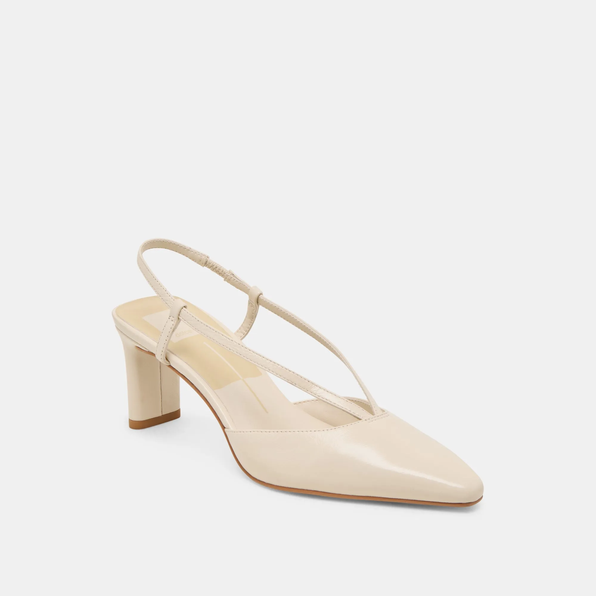 GINAY HEELS BONE LEATHER Wedding Reception Shoes Night Out Heels