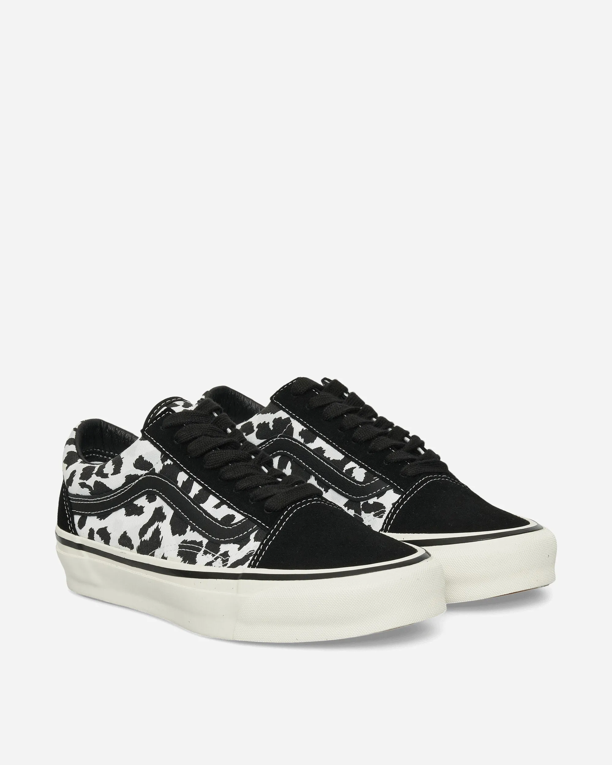 Autumn Ready Heat Step Premium Old Skool Leopard Sneakers Black / White