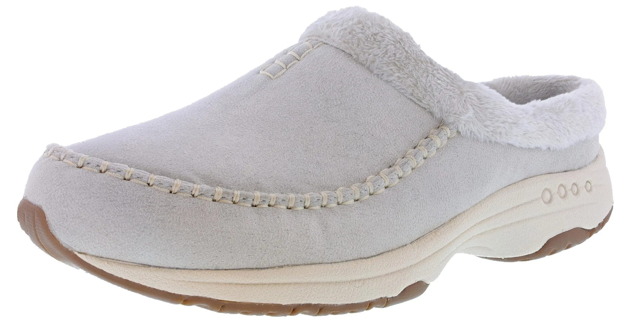 Minimalist Design dirt material Easy Spirit Women's Travelfurr 2 Wide Width Slip On Mule Clogs