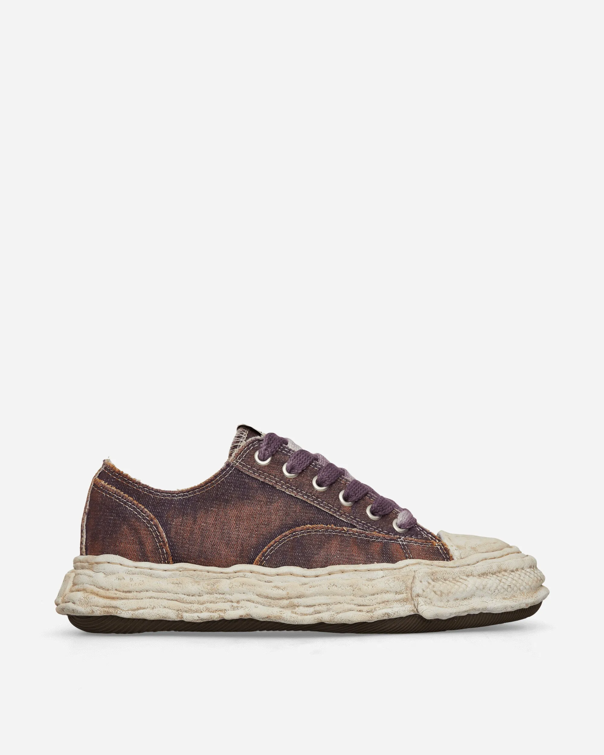 Drill Step Go Casual Peterson 23 OG Sole Washed Denim Low Sneakers Purple