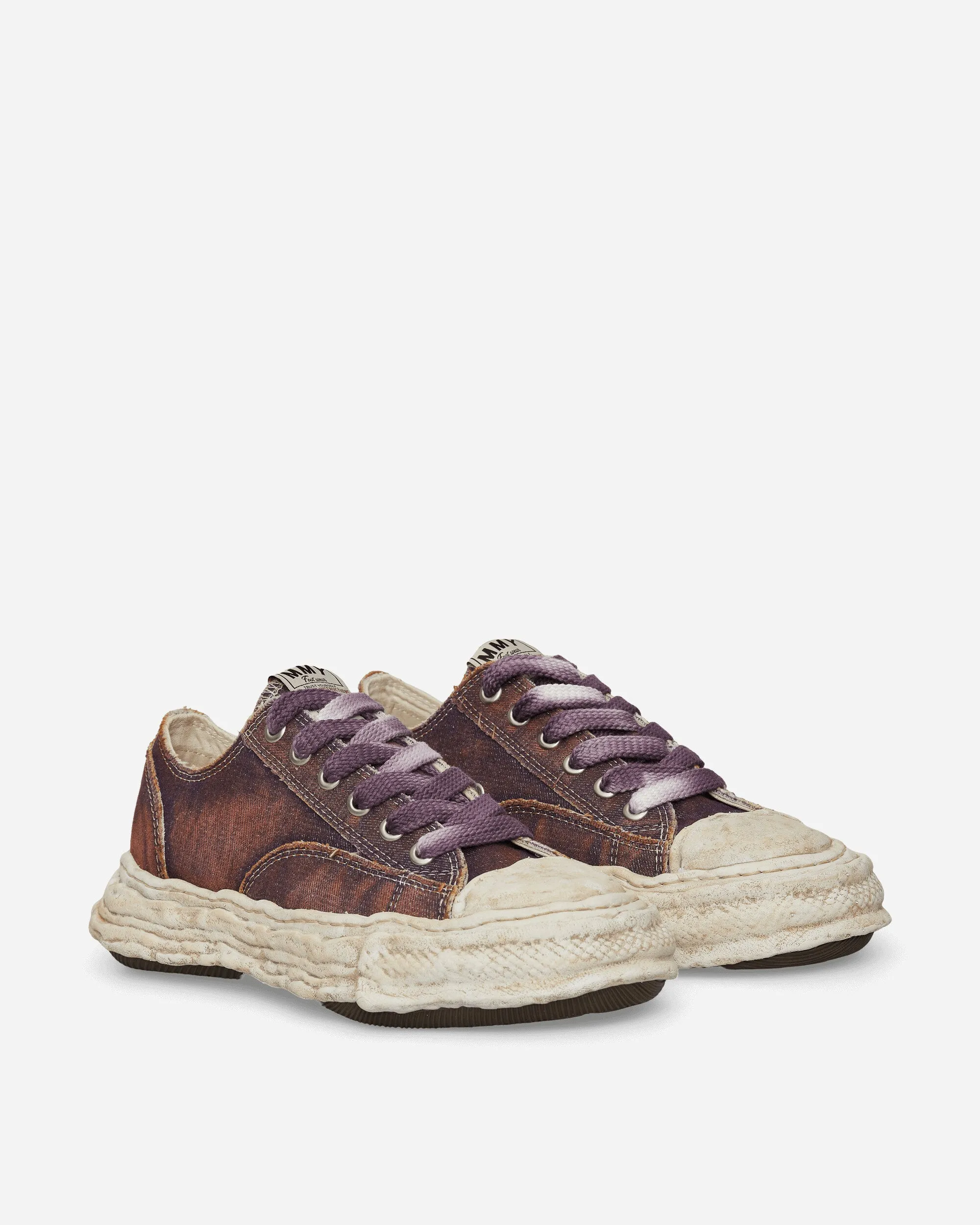 Fresh Vibes Peterson 23 OG Sole Washed Denim Low Sneakers Purple