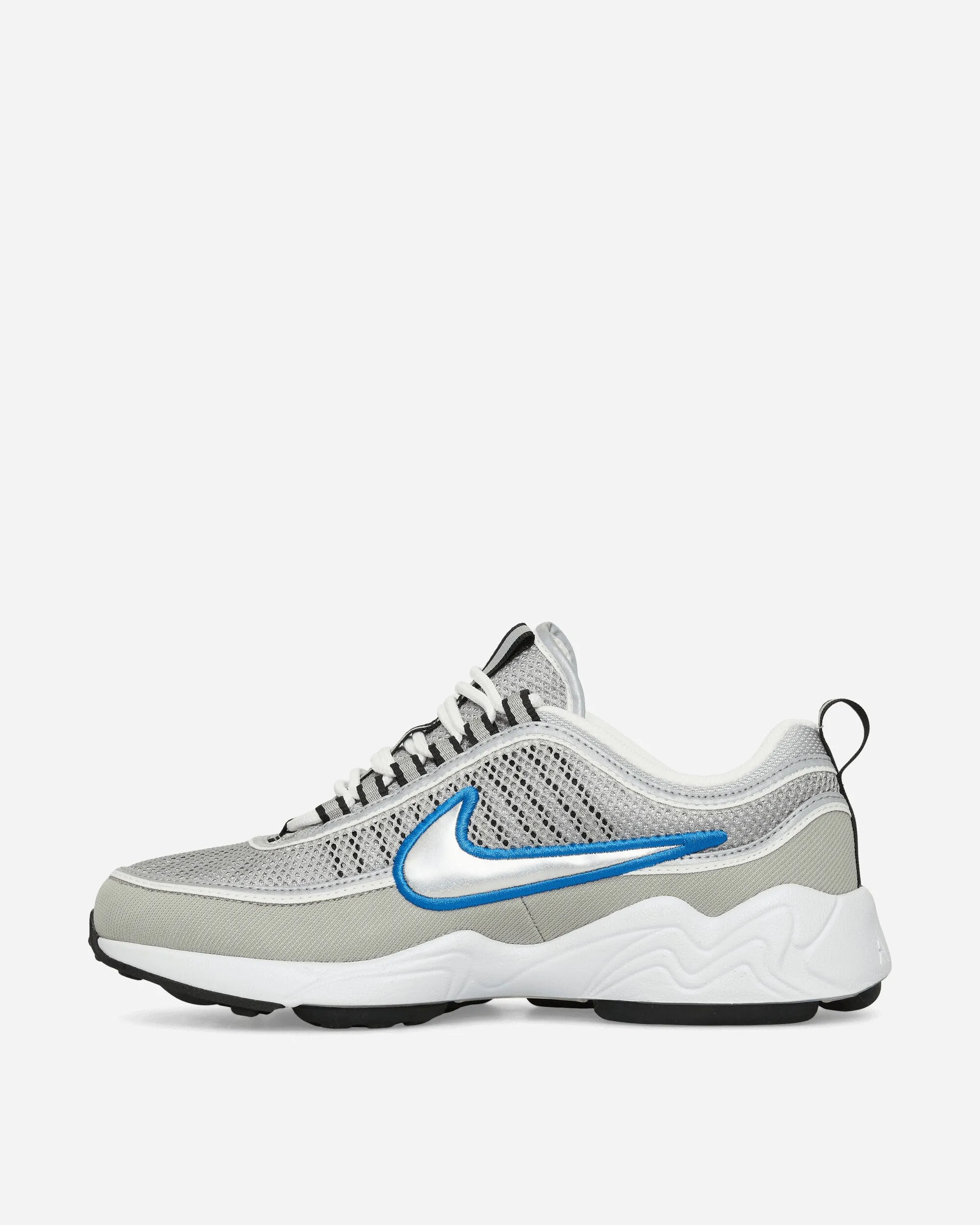 Premium cushioning Air Zoom Spiridon Sneakers Metallic Silver / Signal Blue