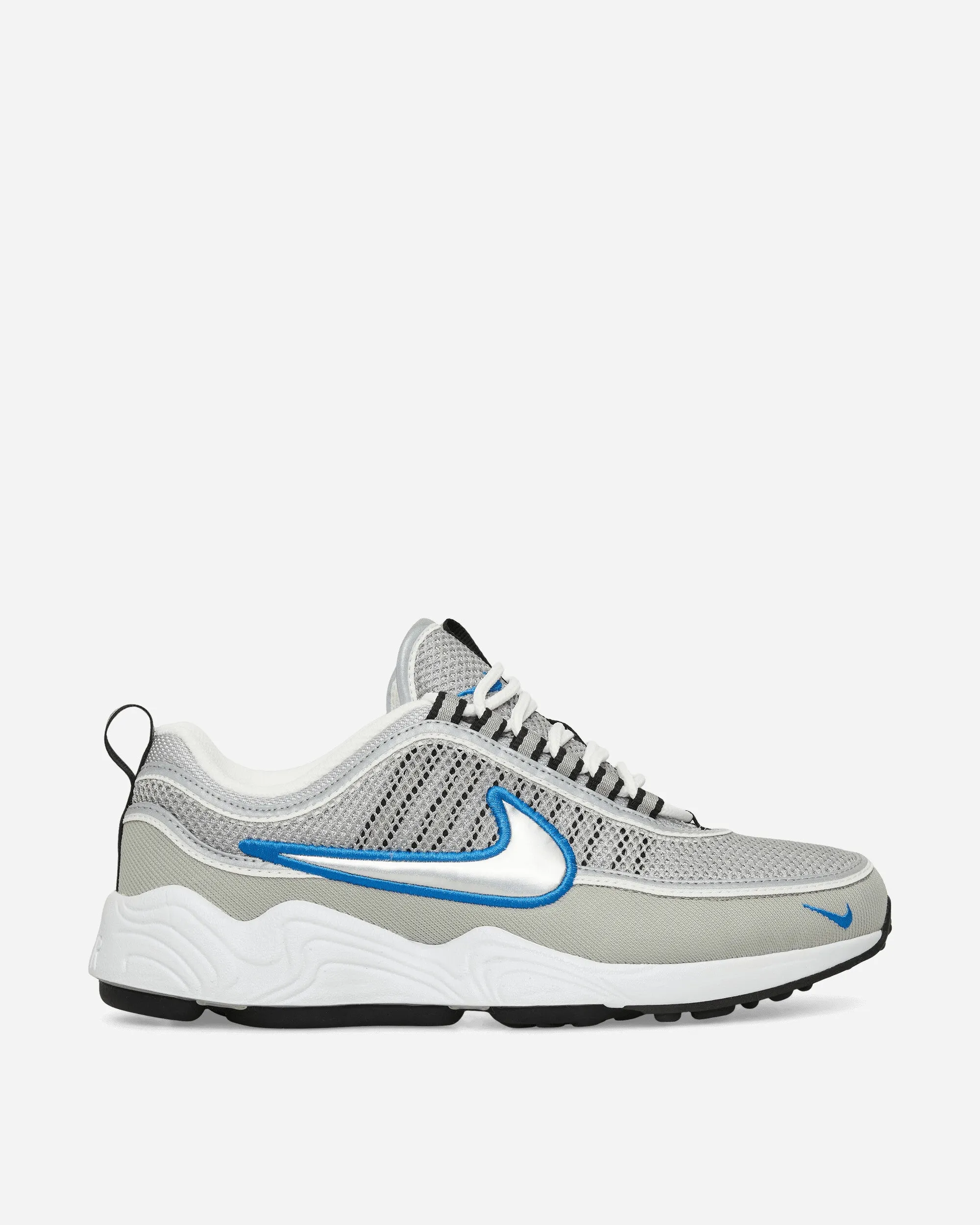 Buckle Closure Weekend Walks Air Zoom Spiridon Sneakers Metallic Silver / Signal Blue