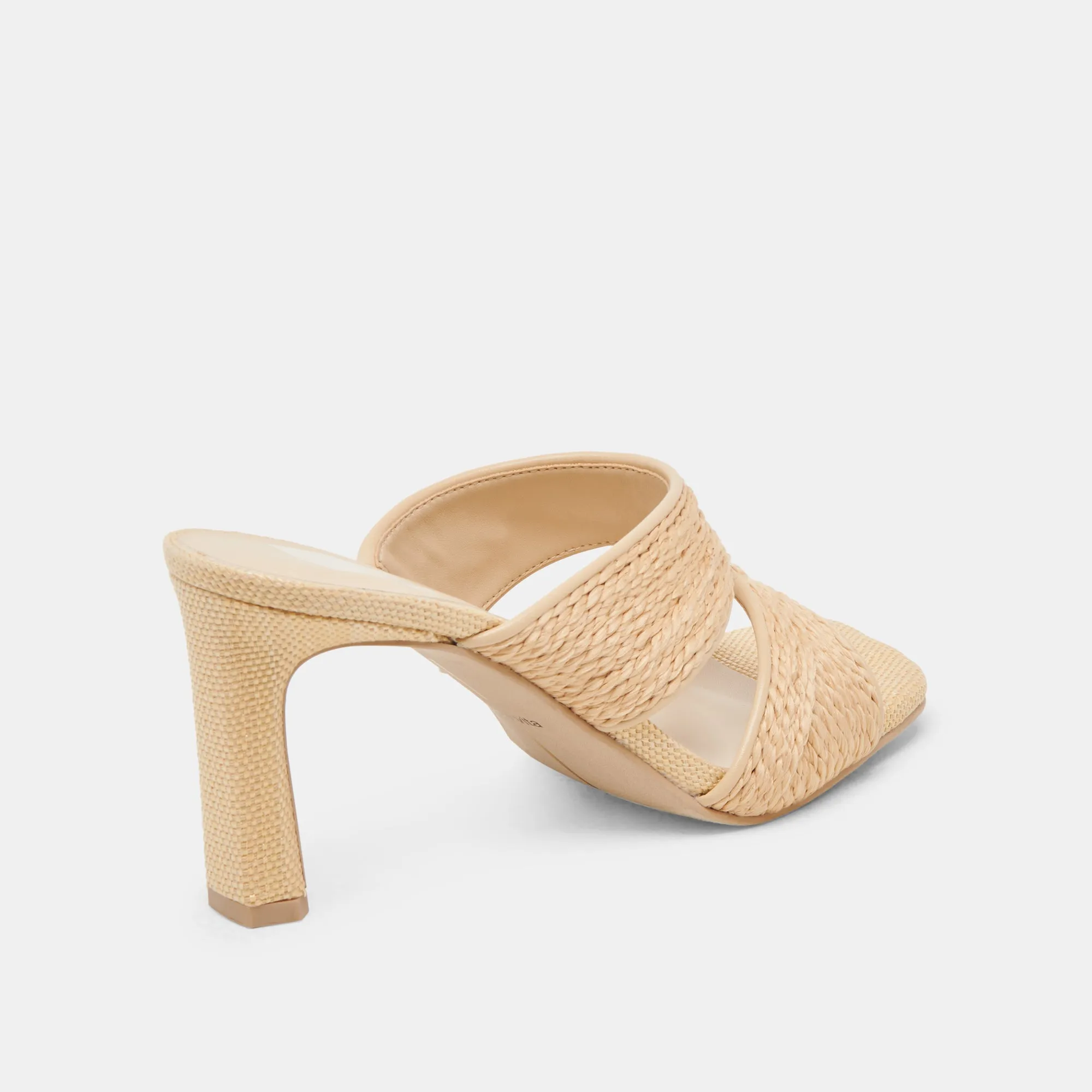 GITEL WIDE HEELS LT NATURAL RAFFIA High Heel Shoes