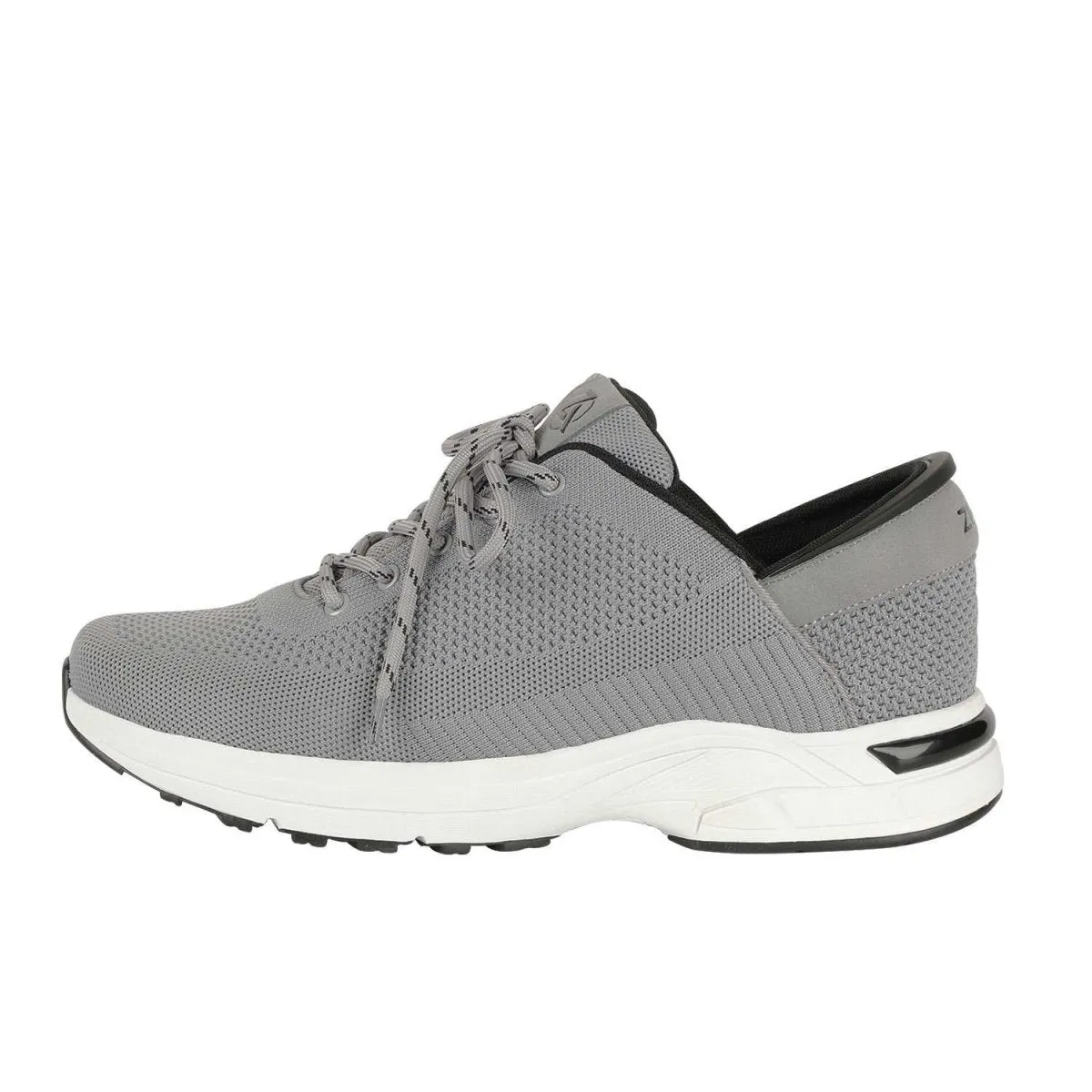 Zeba Men's Stone Grey Fabric Slip On Comfort Function
