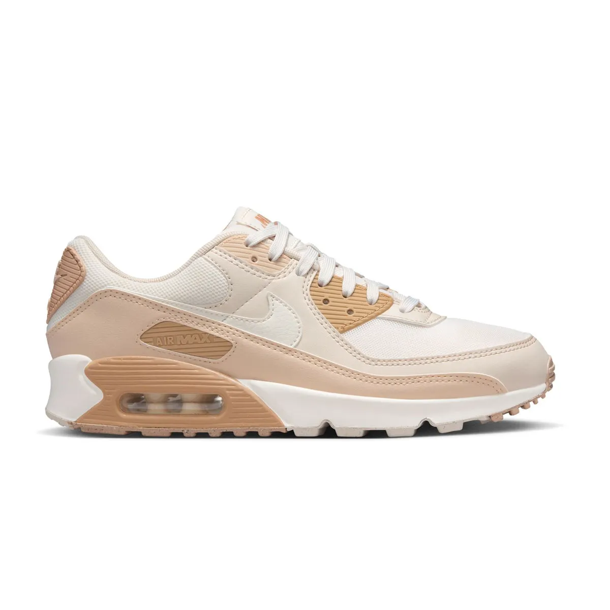 Wmns Air Max 90 'Tan Coconut Milk' Fashionable color scheme Pure Style