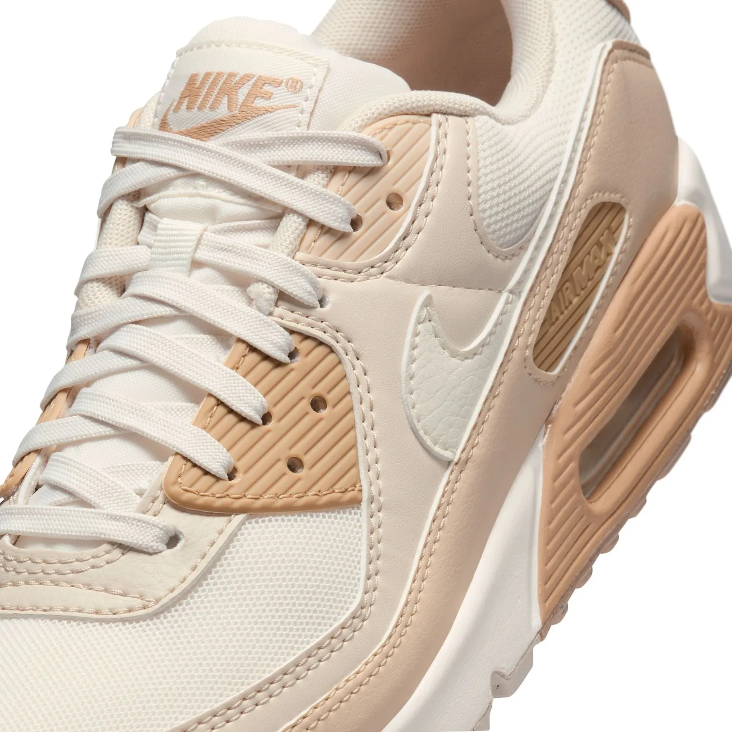 Wmns Air Max 90 'Tan Coconut Milk' Adult Wear Dribble Step