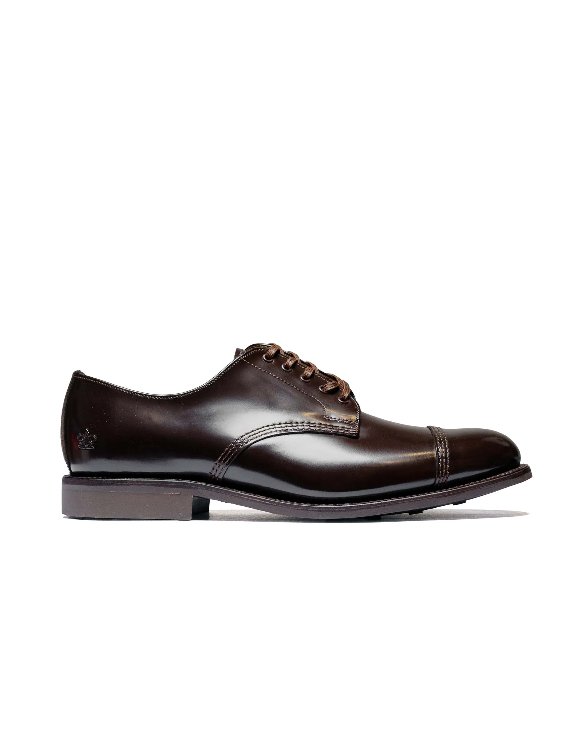 Quick lace All ages Sanders 1128TD Military Derby Shoe Ebony Brown
