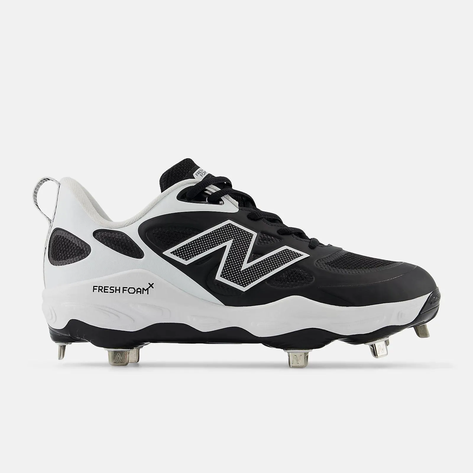 New Balance Women's Fresh Foam X Velo v4 Metal Fastpitch Softball Cleats - Black SMVELOK4 Pull on