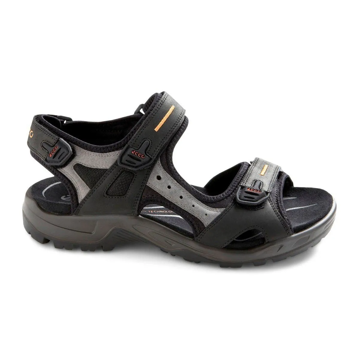 Sandal Clasps ECCO Men's 069564 Yucatan Sandal Black
