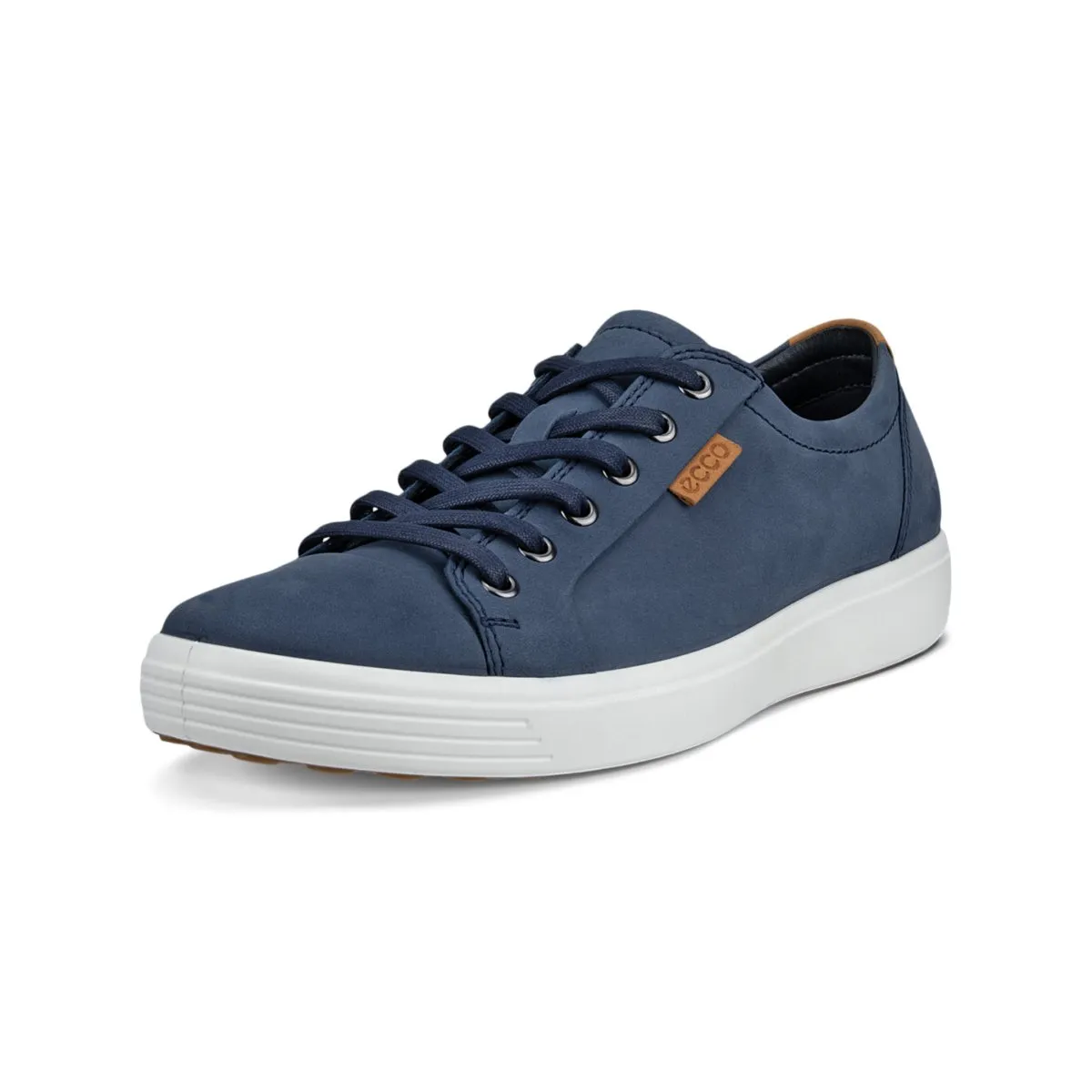 Ecco Men's Soft 7 Sneaker Marine/Lion Nubuck City Active