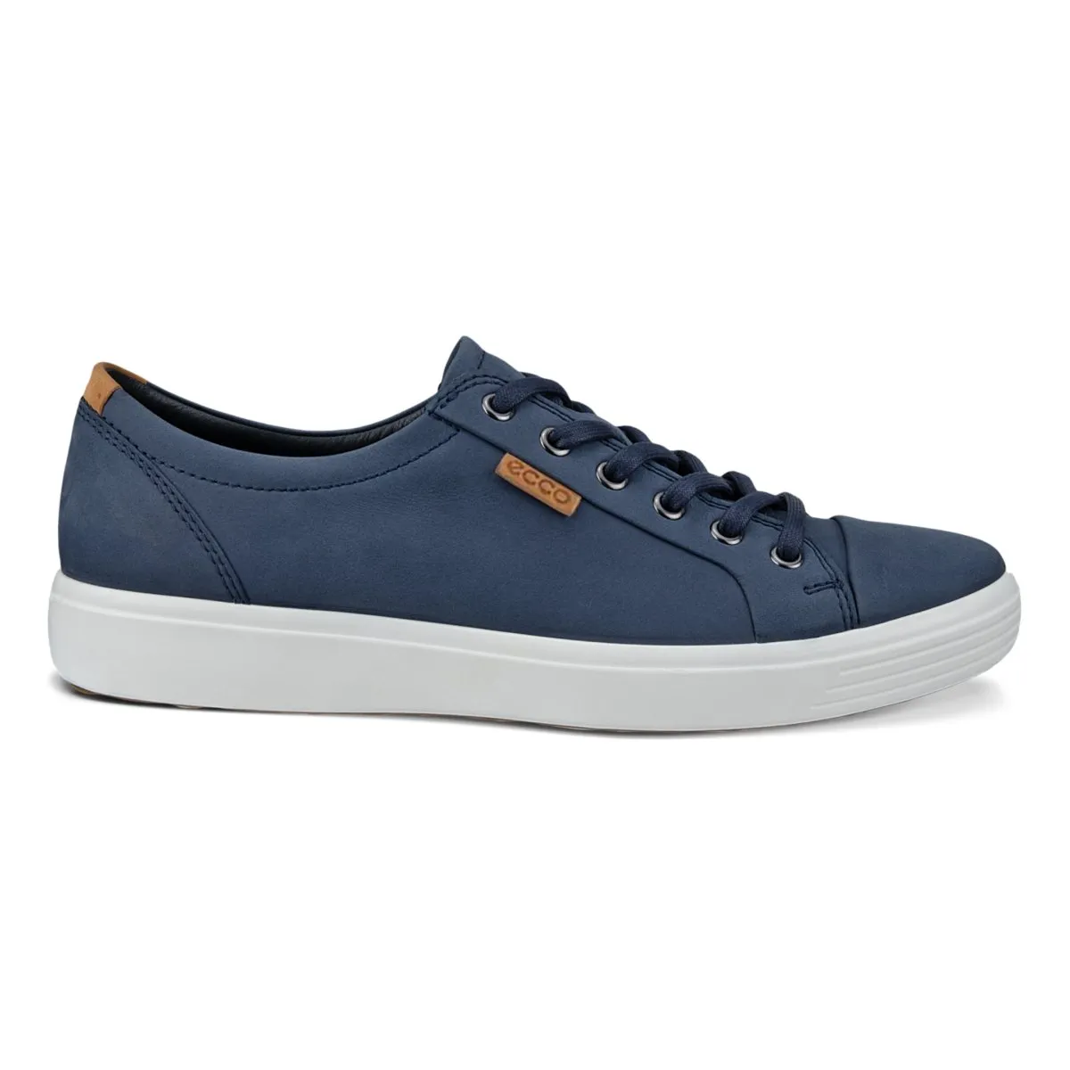Work Casual Ecco Men's Soft 7 Sneaker Marine/Lion Nubuck