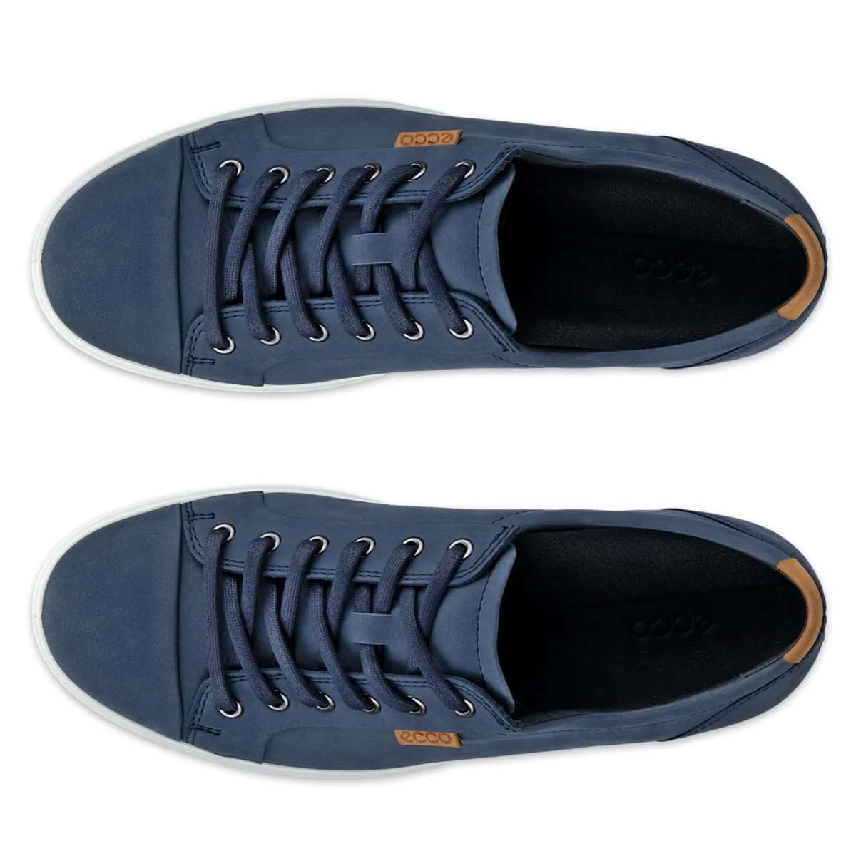 Ecco Men's Soft 7 Sneaker Marine/Lion Nubuck Ventilated Holes