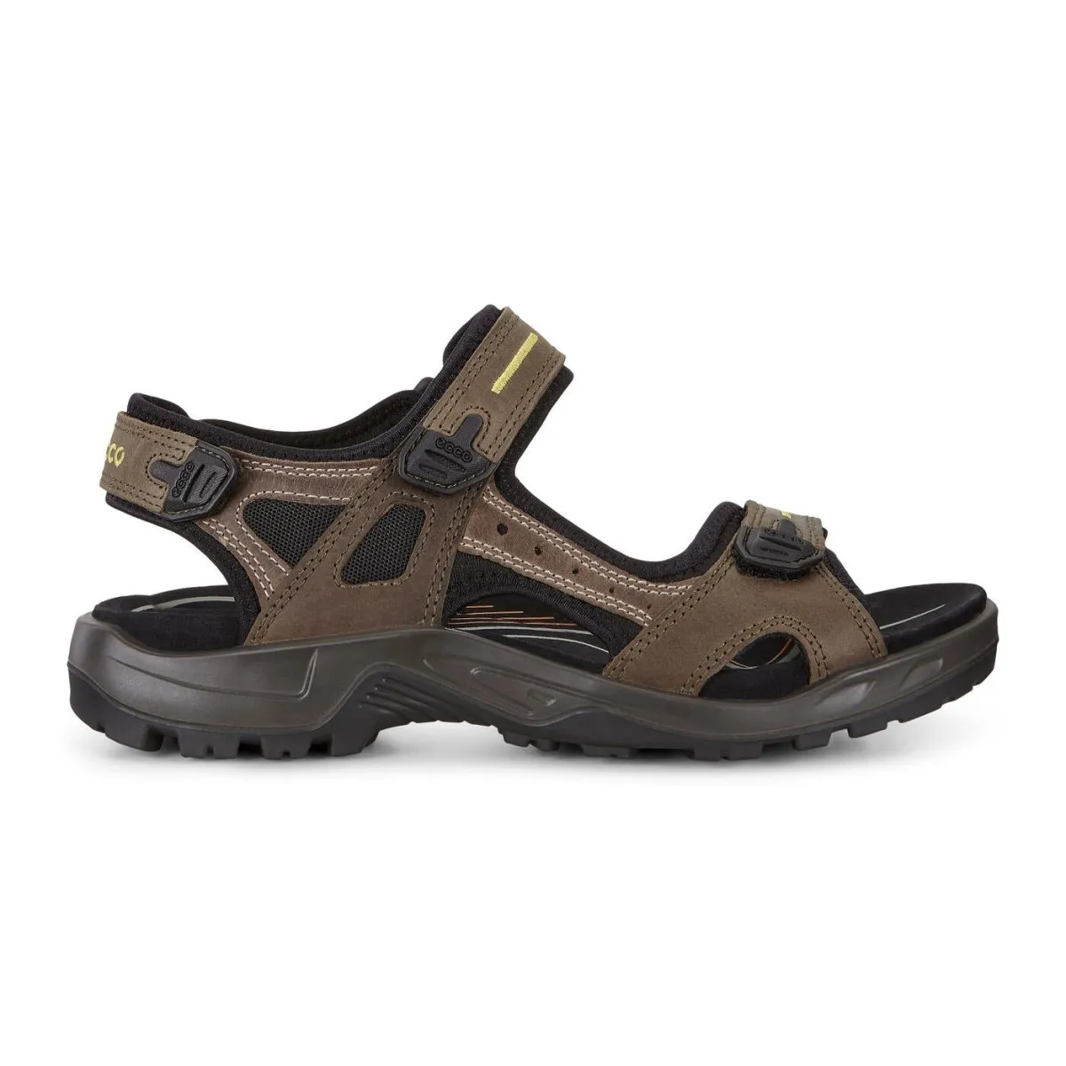 synthetic material Breathable Walking Shoes Ecco Men's Yucatan Tarmac/Moon Rock