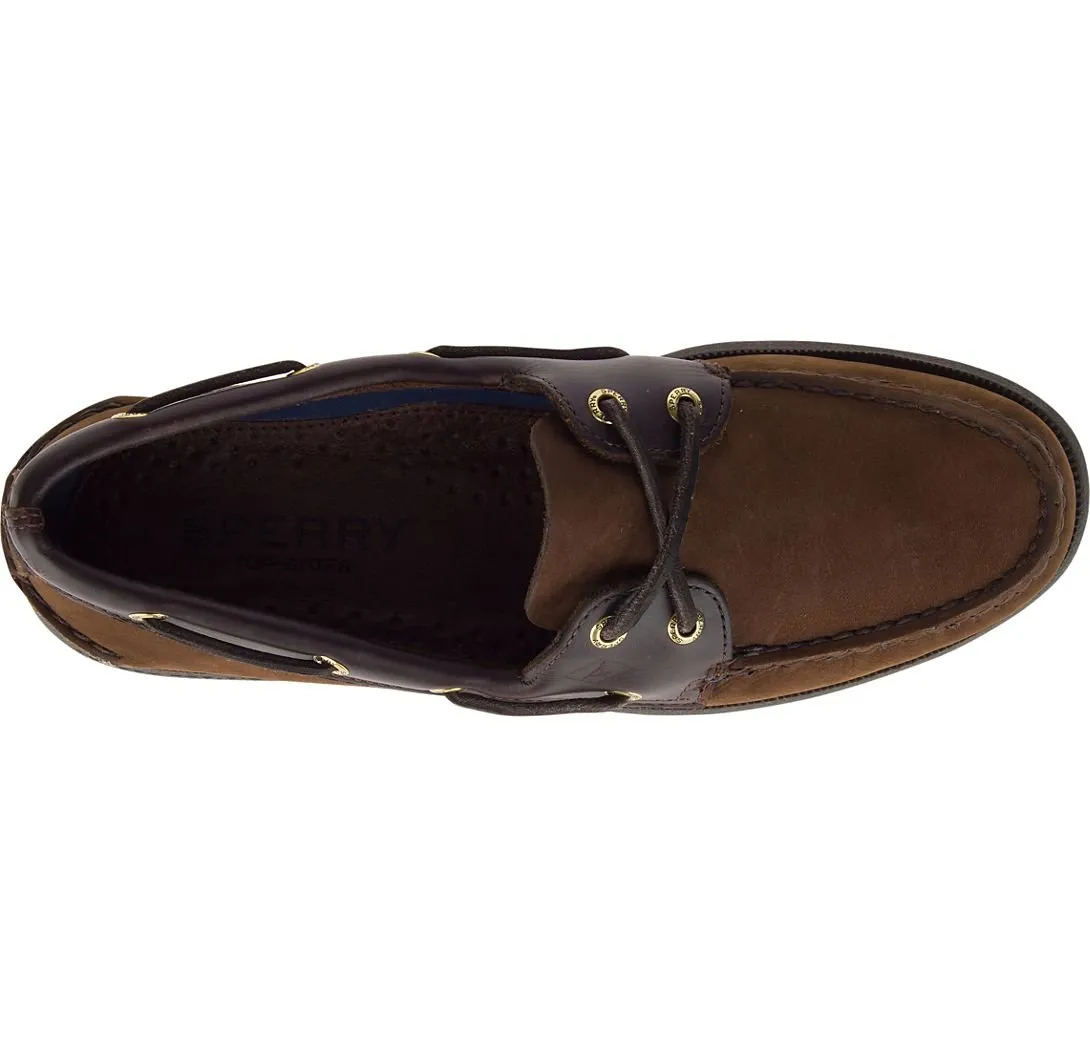 Sperry Men's Authentic Original Leather Boat Shoe Brown Nubuck Stay Stylish Cushion Grip