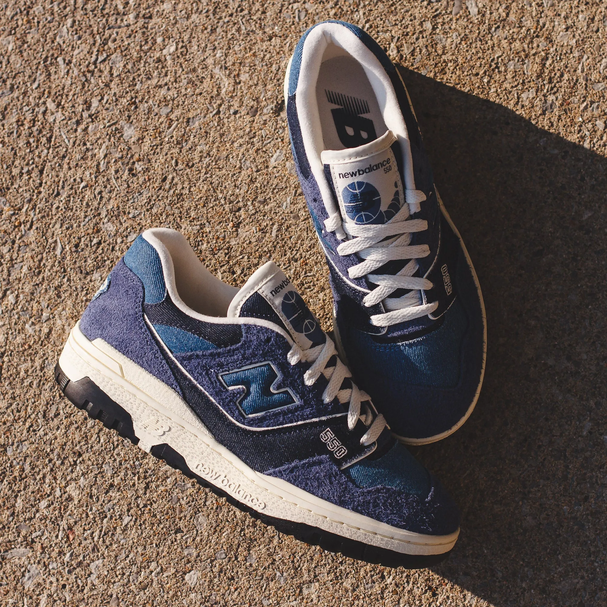 Roll Bar branded shoes New Balance Women 550 Navy BBW550GH