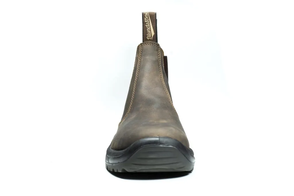 Blundstone 492 - Chunk Sole - Rustic Brown Elastic Collar Step Control