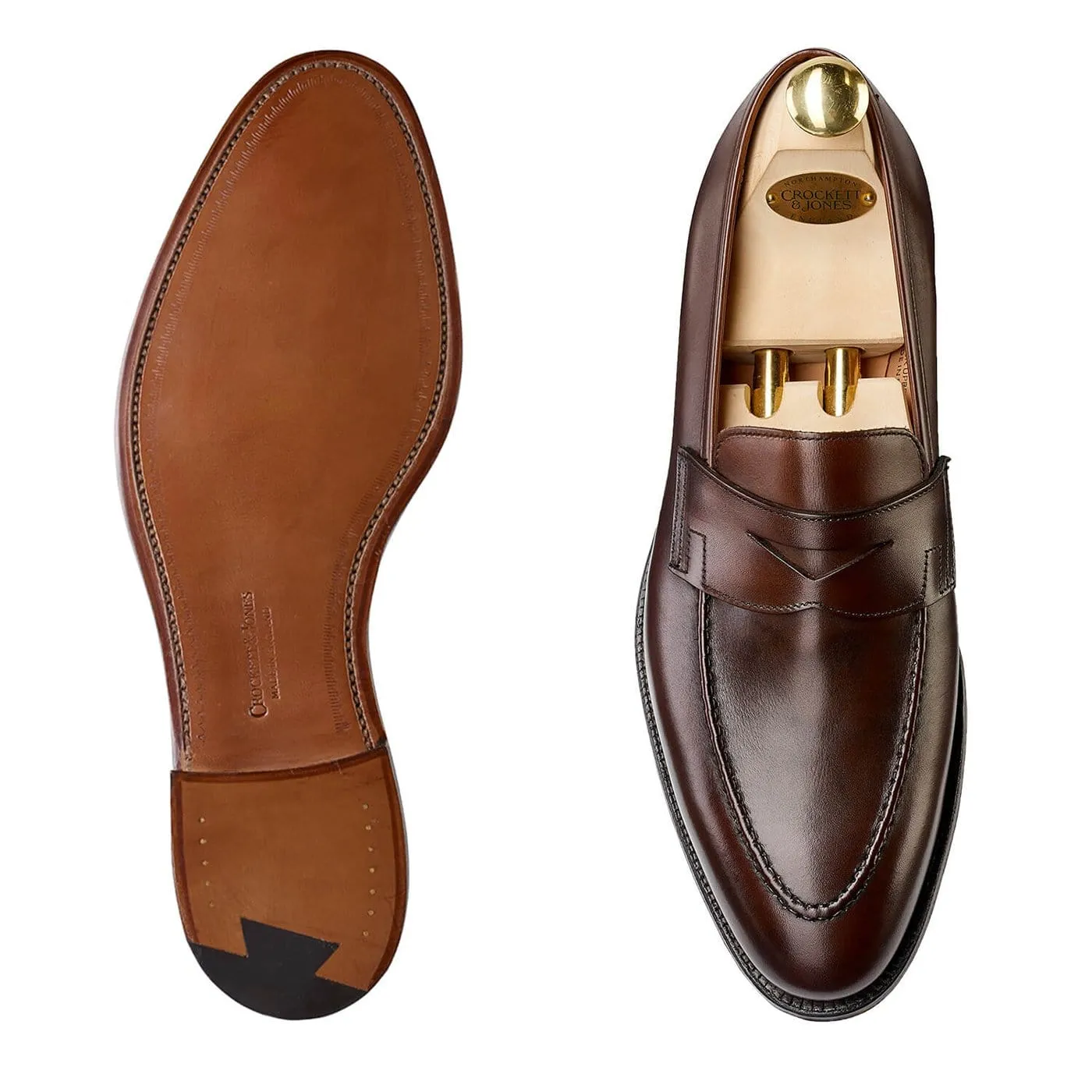 Durable Fit Sure Lane Sydney Dark Brown Burnished Calf