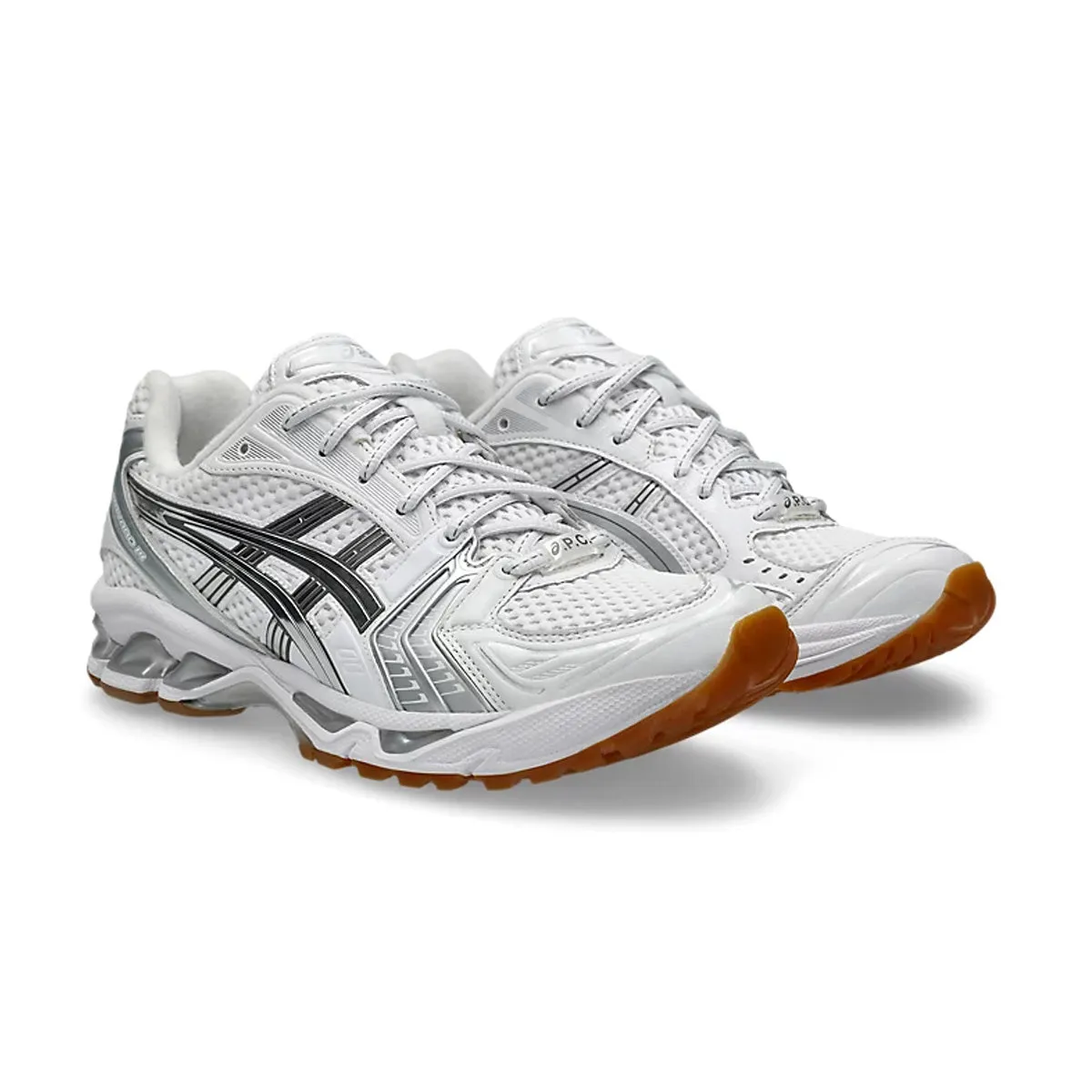 Tapered Heel Design   A.P.C. GEL-Kayano 14 'White Pure Silver'