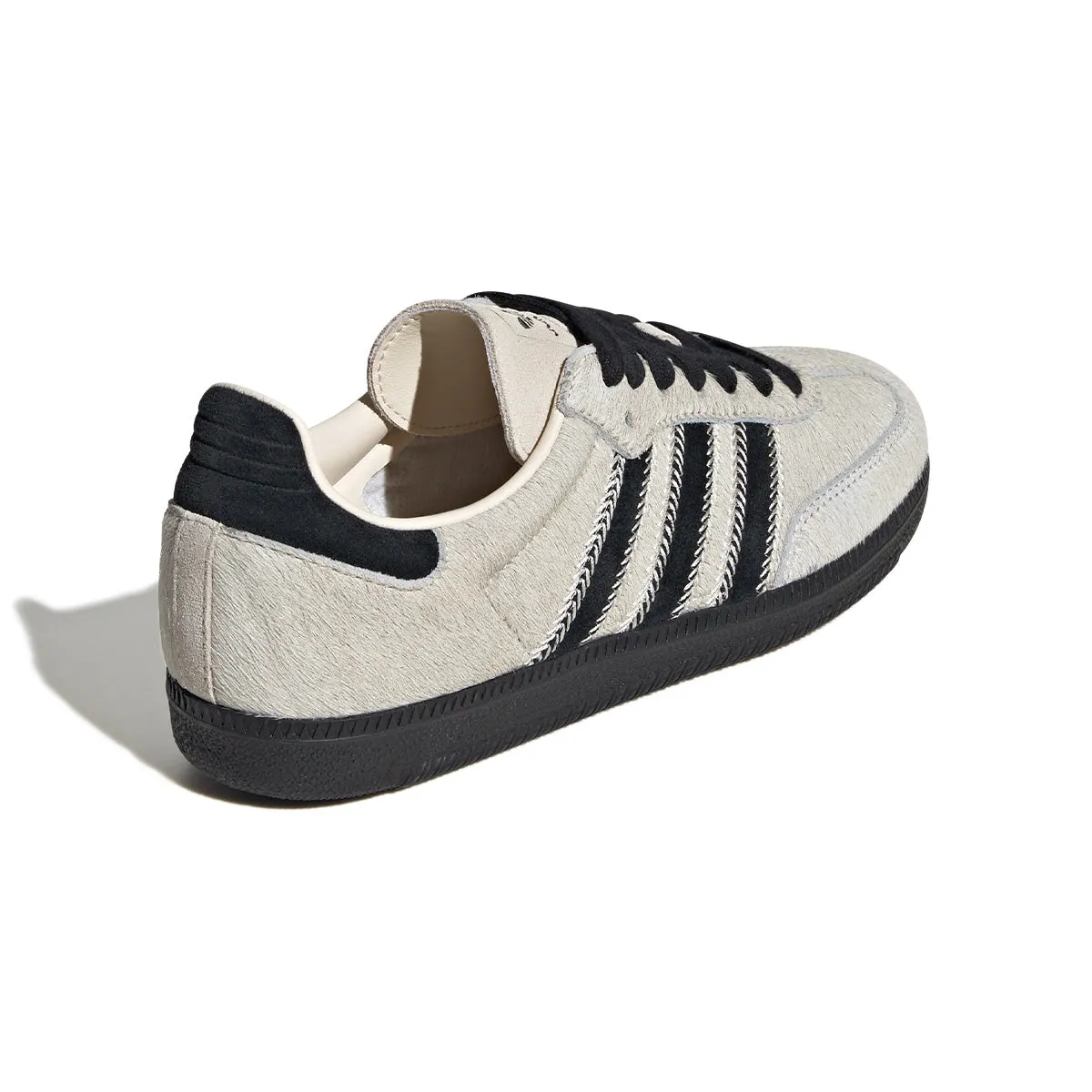 Supportive Footbed Elastic tongue Wmns Samba OG 'Wonder White Black Alumina'
