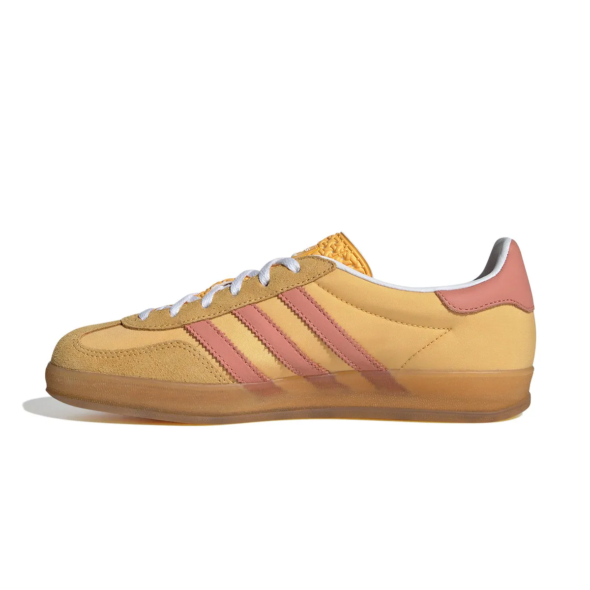 No Tie Style Wmns Gazelle Indoor 'Yellow Pink'