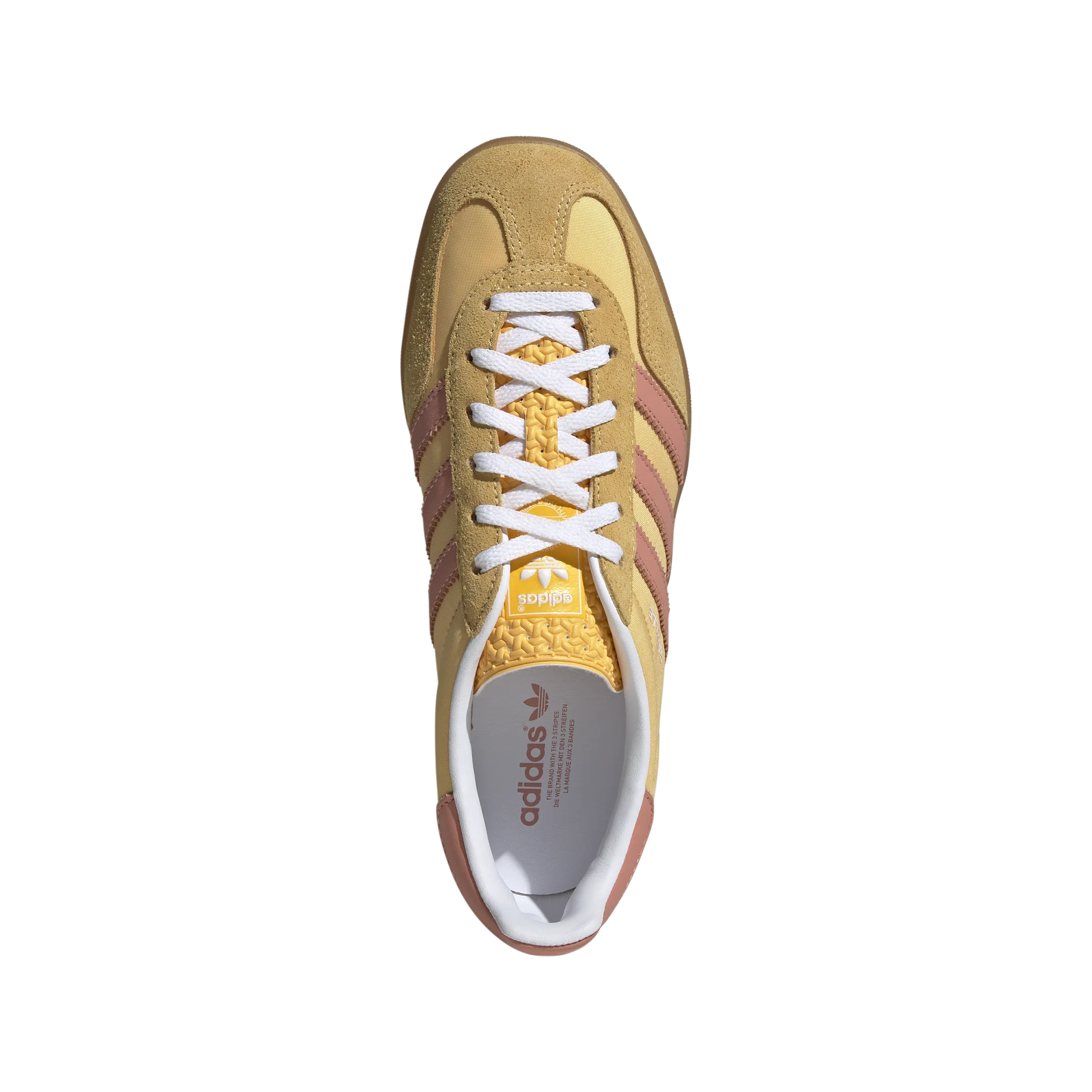 Wmns Gazelle Indoor 'Yellow Pink' Shock   Absorbing Breath Comfort