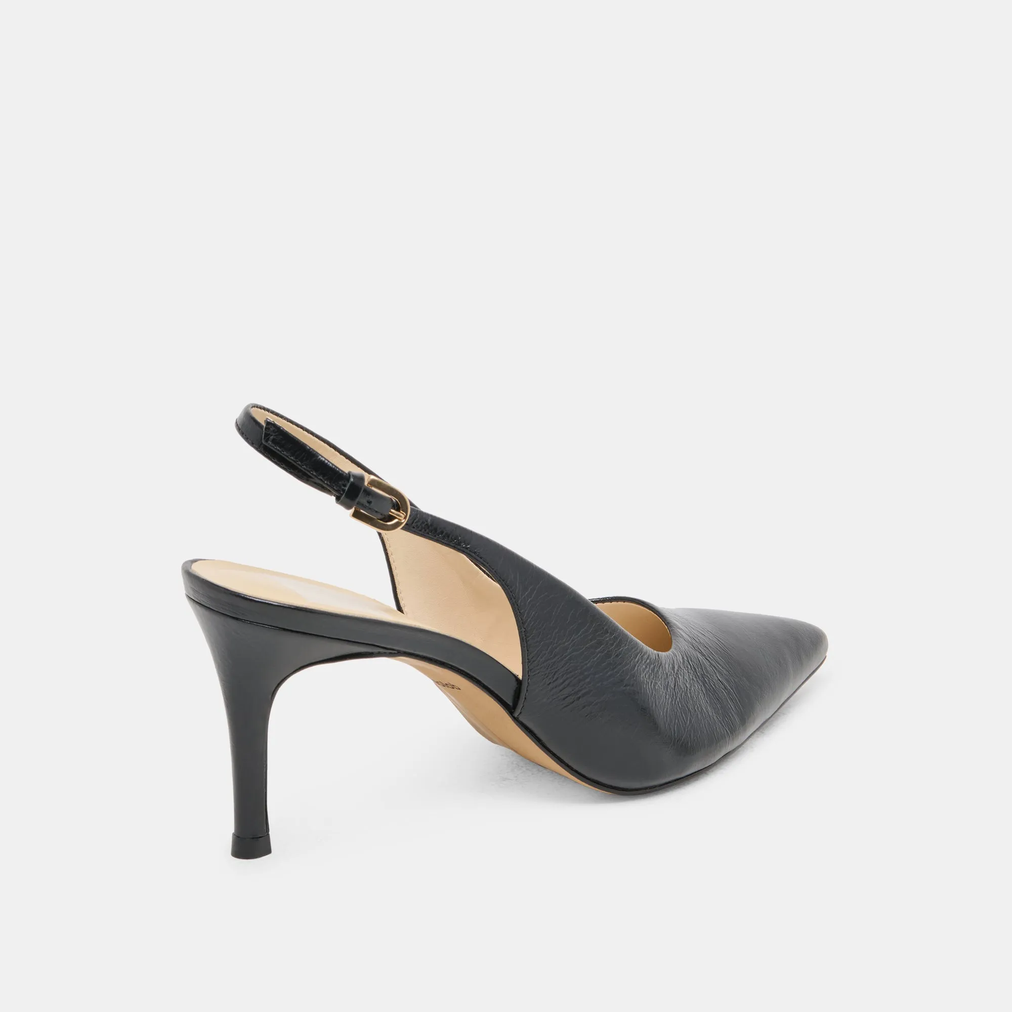 Premium Pumps ELASI HEELS BLACK LEATHER