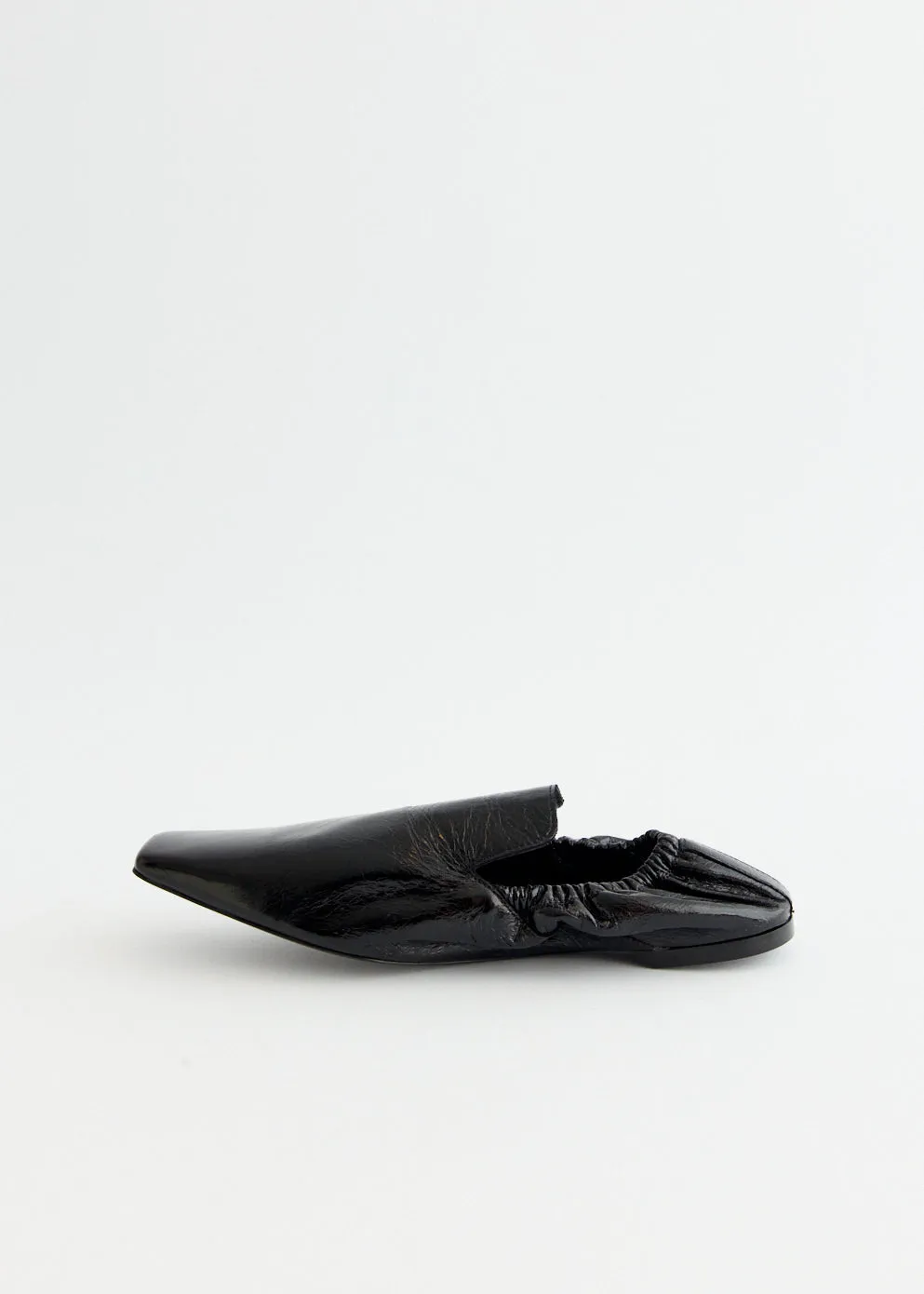 Memory   foam chic aesthetic Elastic Back Leather Loafers