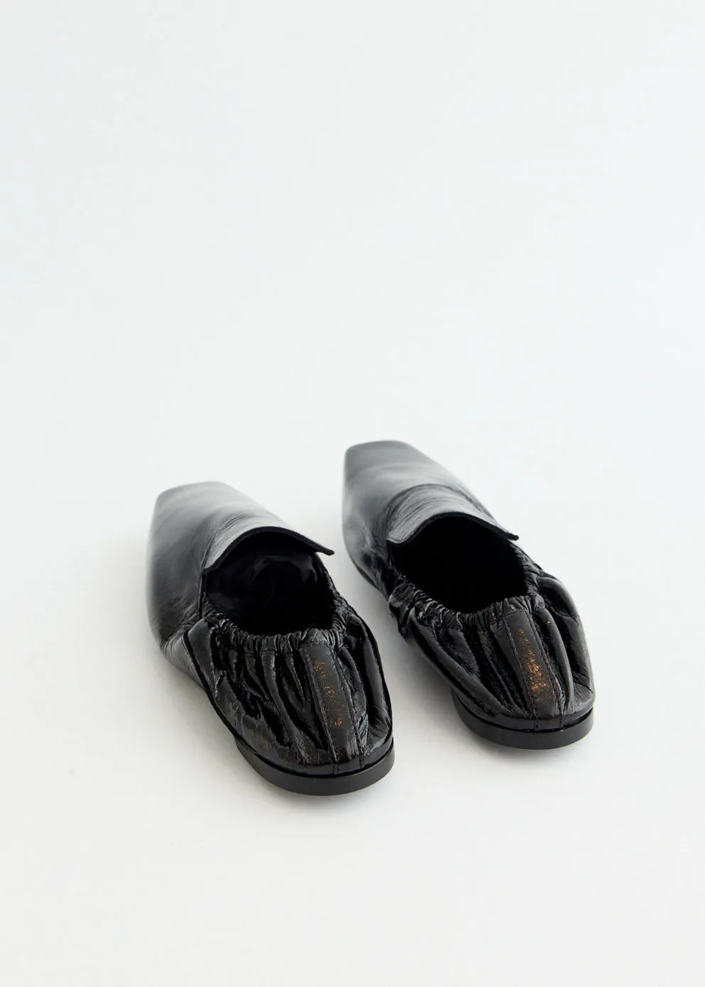 Elastic Back Leather Loafers Daily Favorite