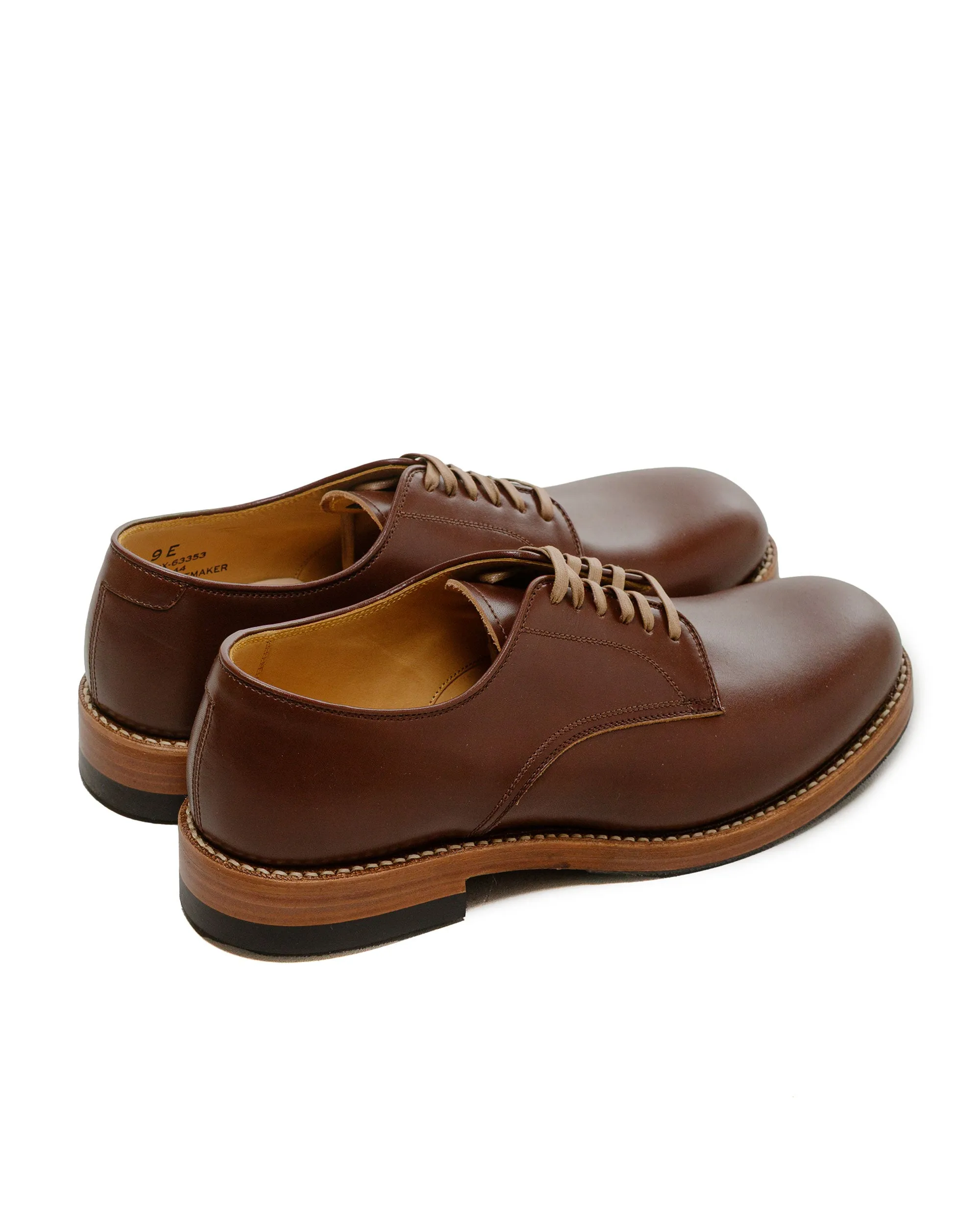 Skill Step spring fresh John Lofgren Bootmaker USN Low Quarter Shoes French Calfskin Russet Brown