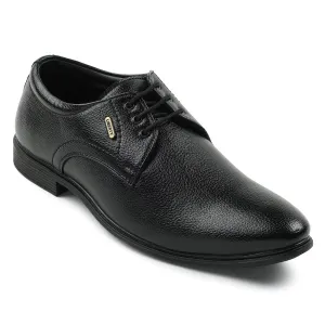 Fortune Black Formal Lacing Derby Shoes For Men HOL-130E By Liberty Balanced Form