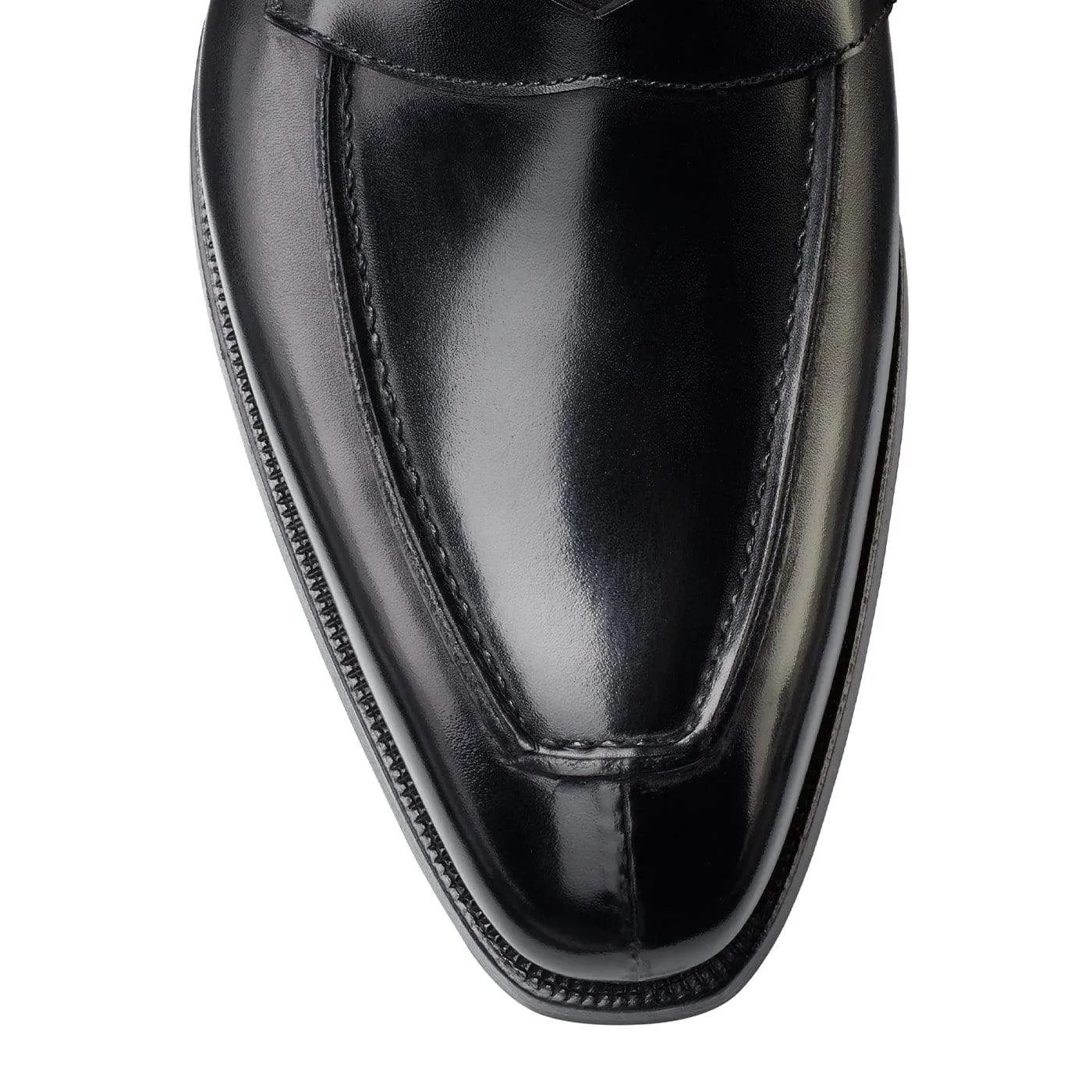 Bury 2 Black Calf Square Toe Foot Guard