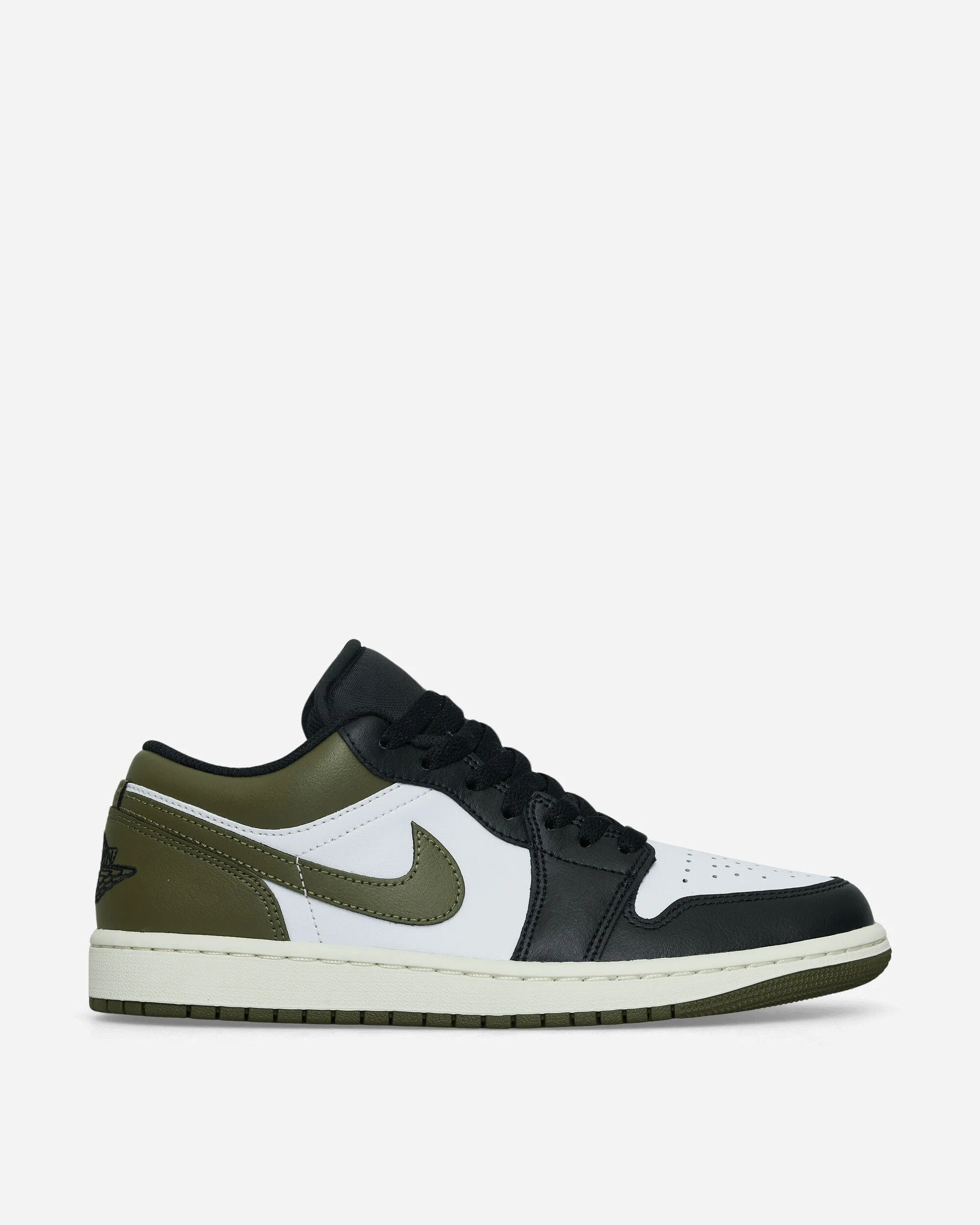Air Jordan 1 Low Sneakers Black / Medium Olive Breath Mesh Neutral Form