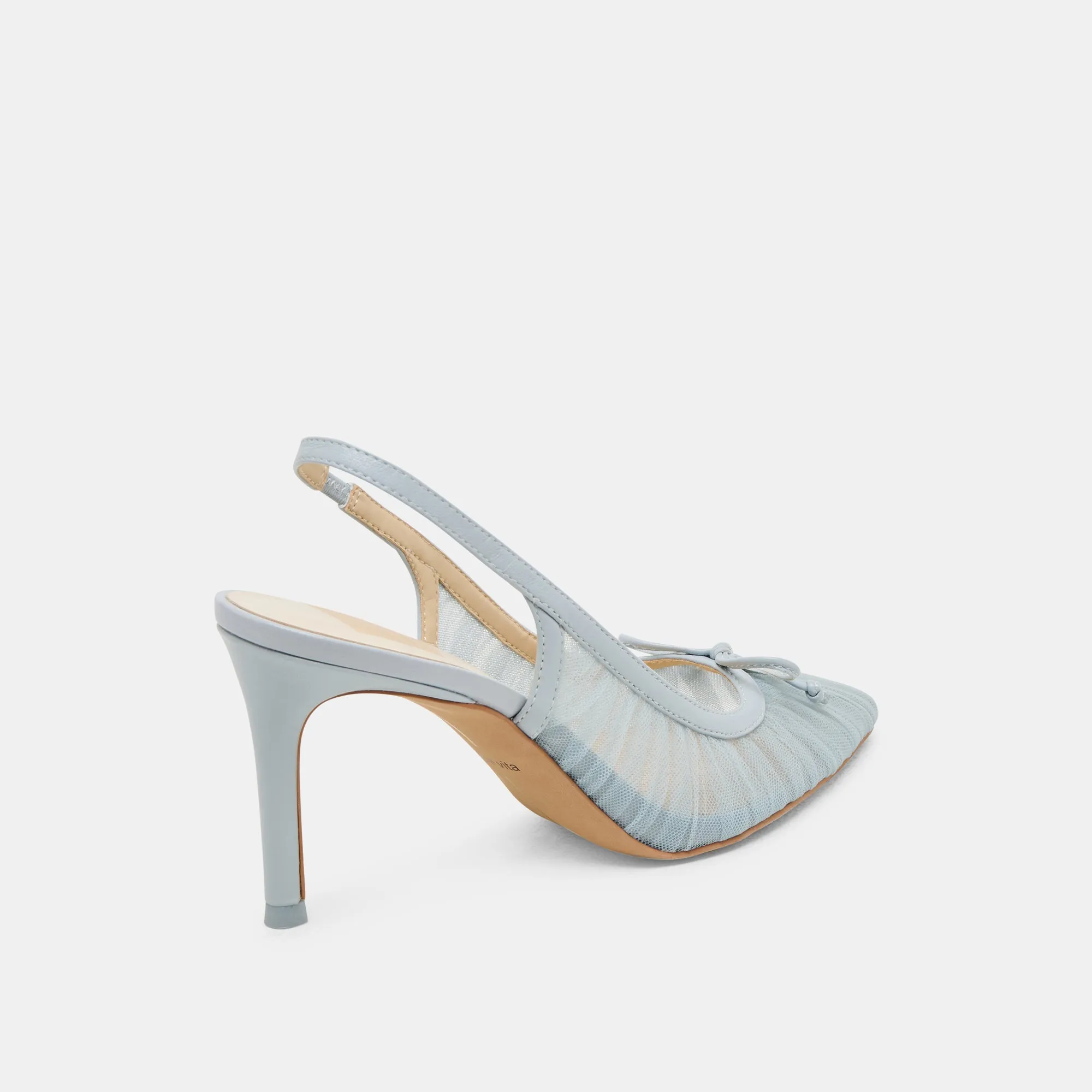 Removable Footbed YELA HEELS LIGHT BLUE TULLE