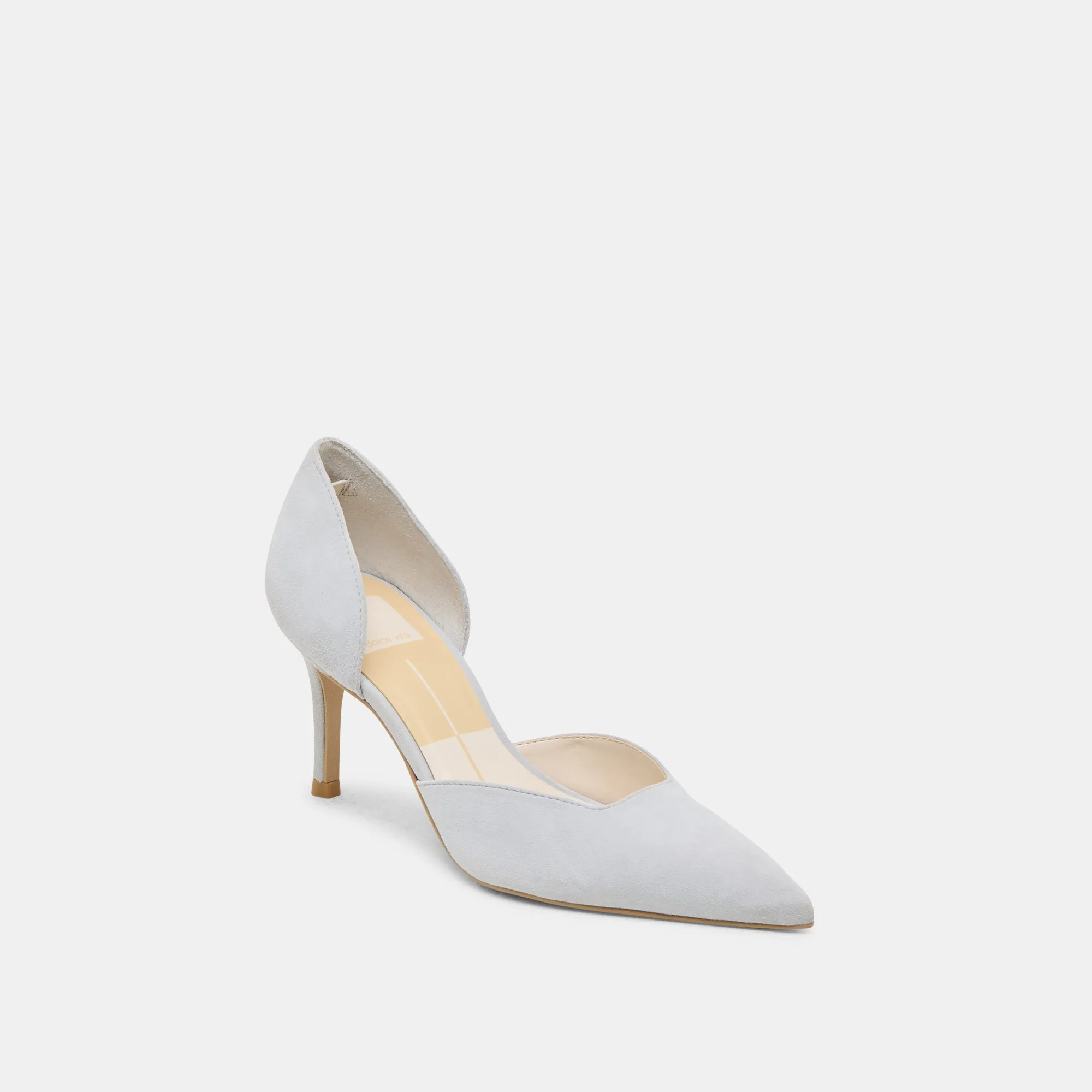 ELOY HEELS LIGHT BLUE SUEDE Teddy Heel Boots